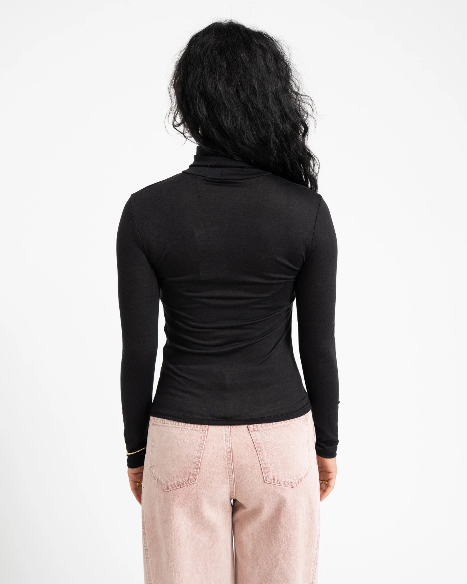 AWARE Glesha Roll Neck Top Black - Image 6