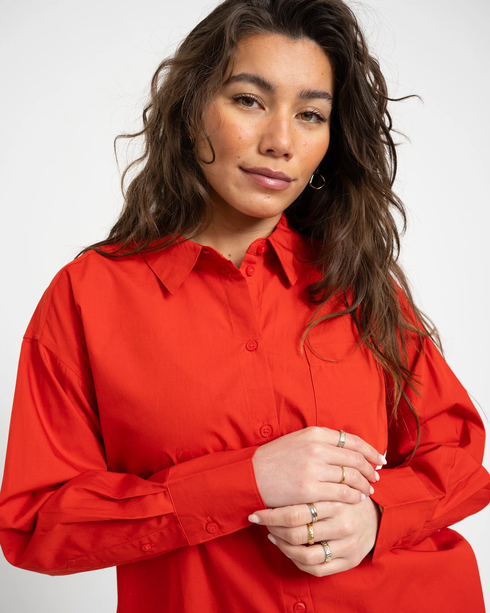 Aware Parina Loose Shirt Molten Lava - Image 6