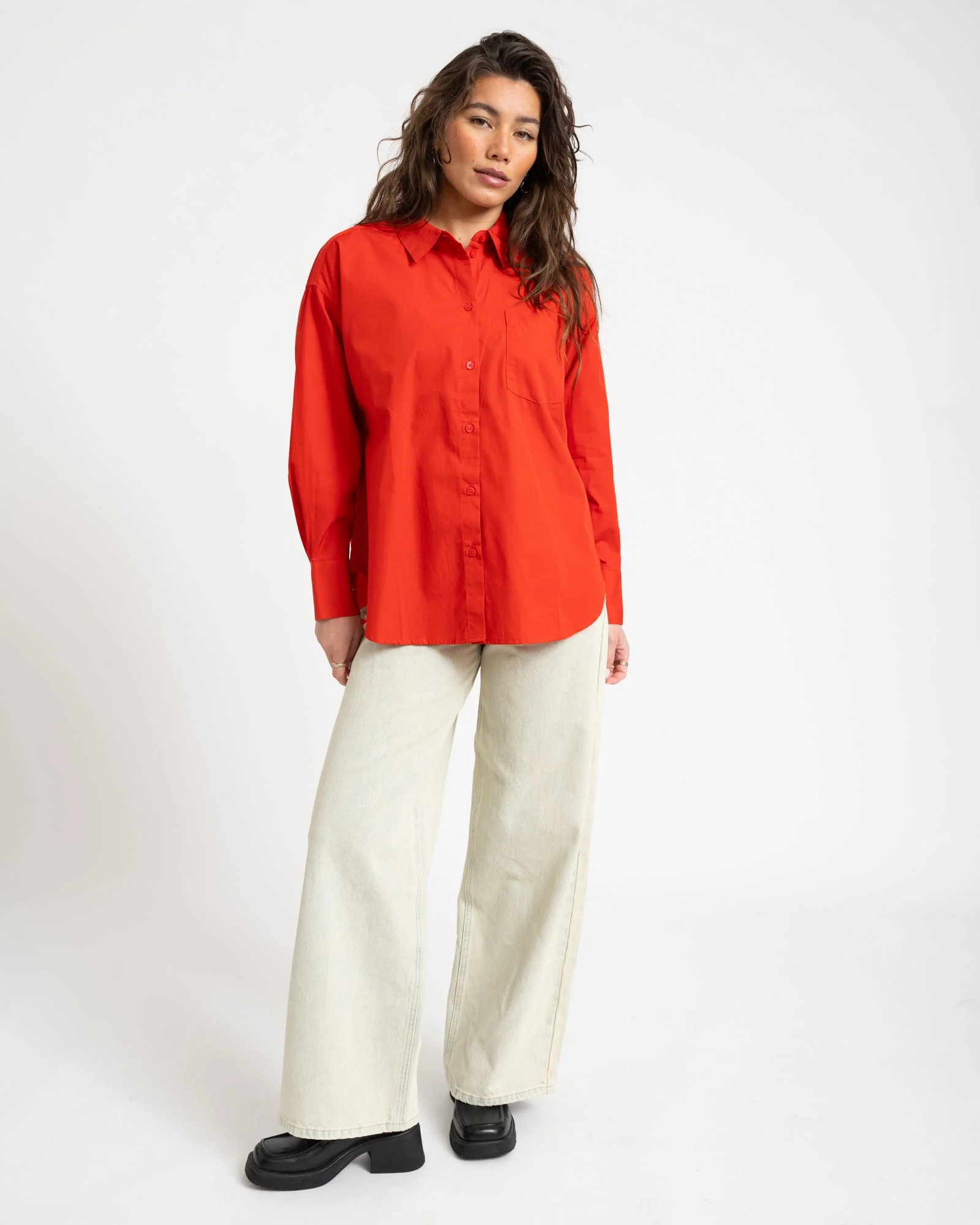 Aware Parina Loose Shirt Molten Lava - Image 7
