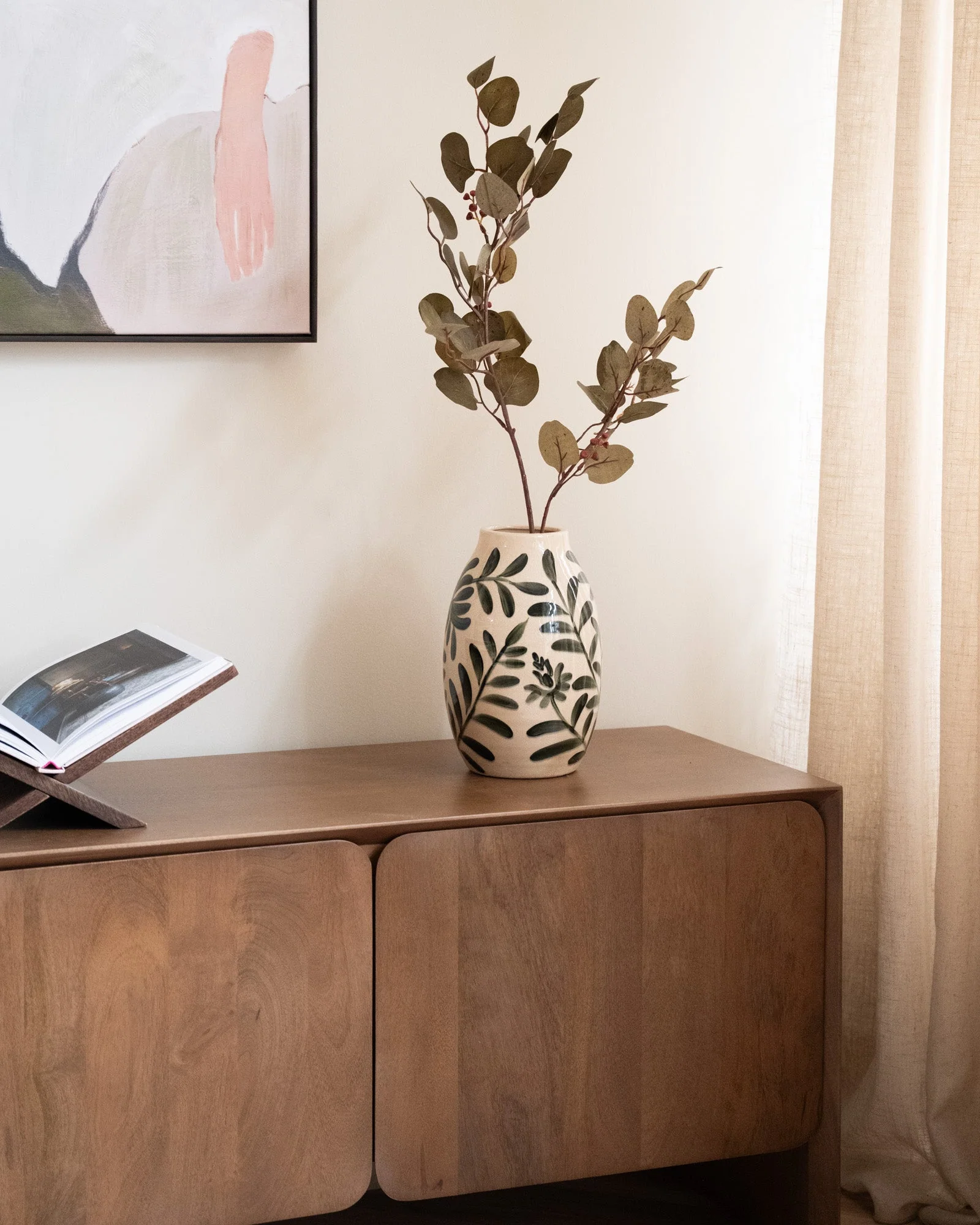 Bloomingville Faux Flower Eucalyptus Brown - Image 5
