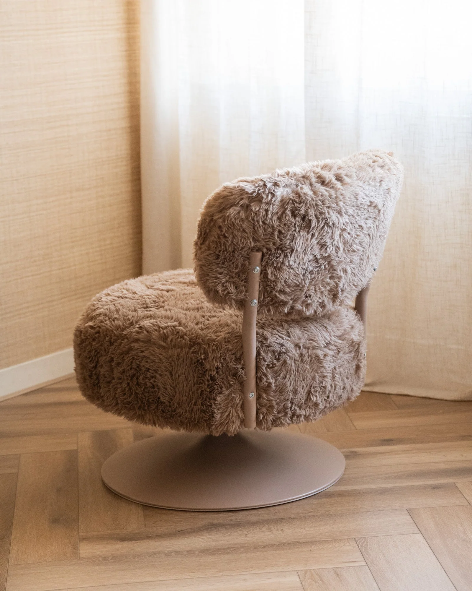 Swivel Chair Furlo Furry Brown - Image 6
