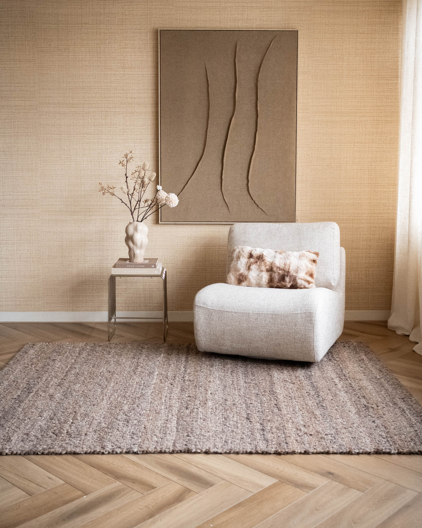 Handwoven Rug Lima Brown - Image 4