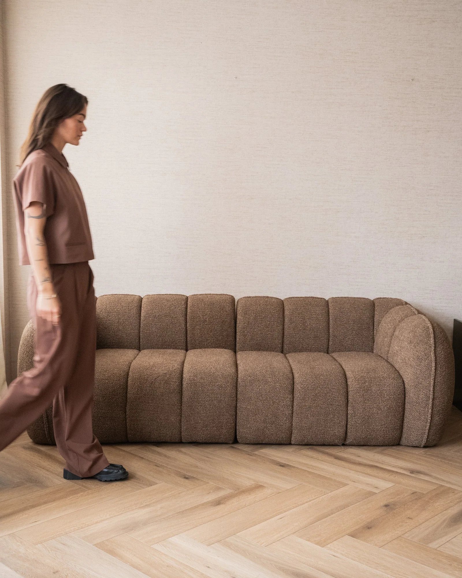 Sofa Cubetto Chocolate Brown - Image 3