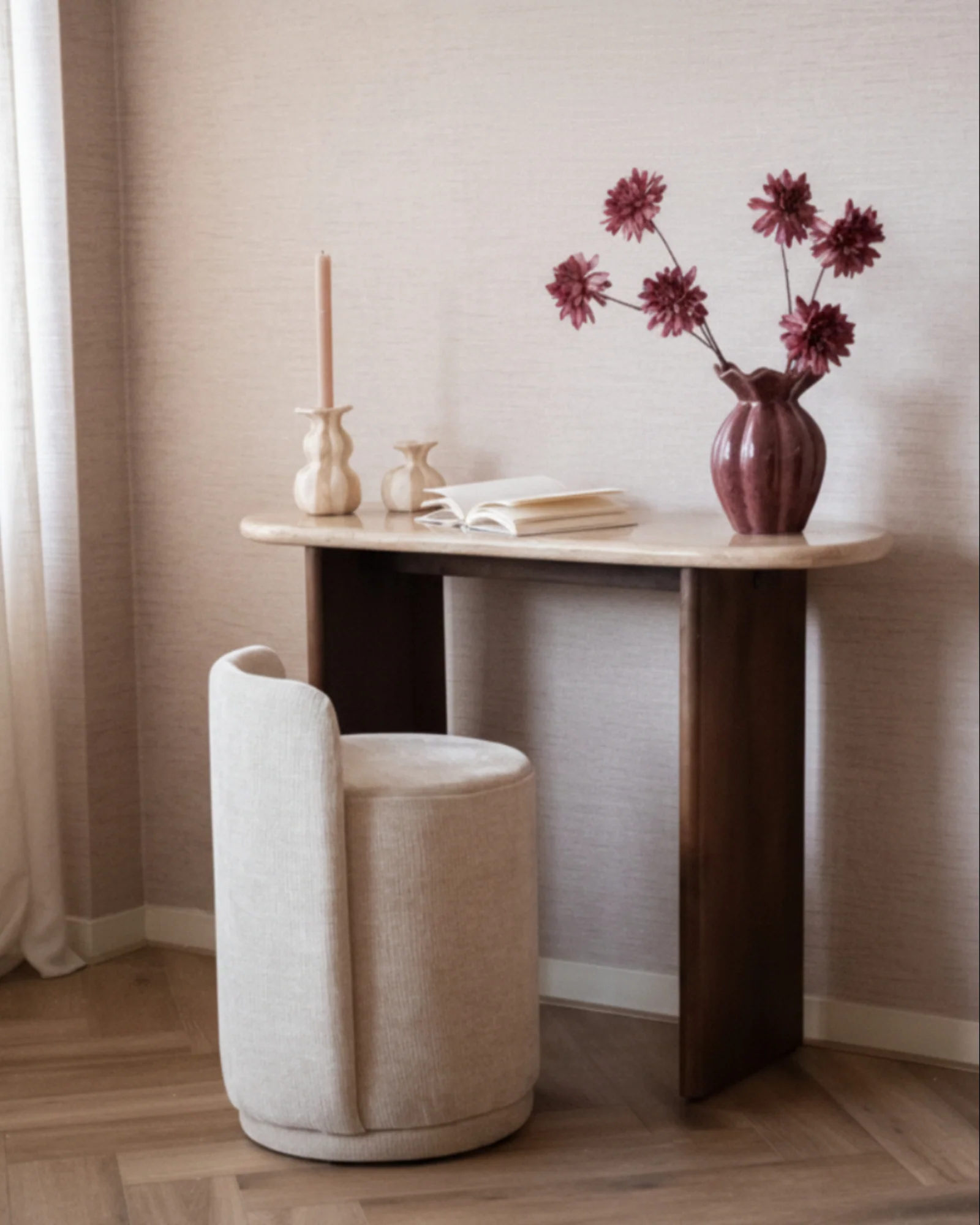 TILTIL Wall Table Elva Travertine