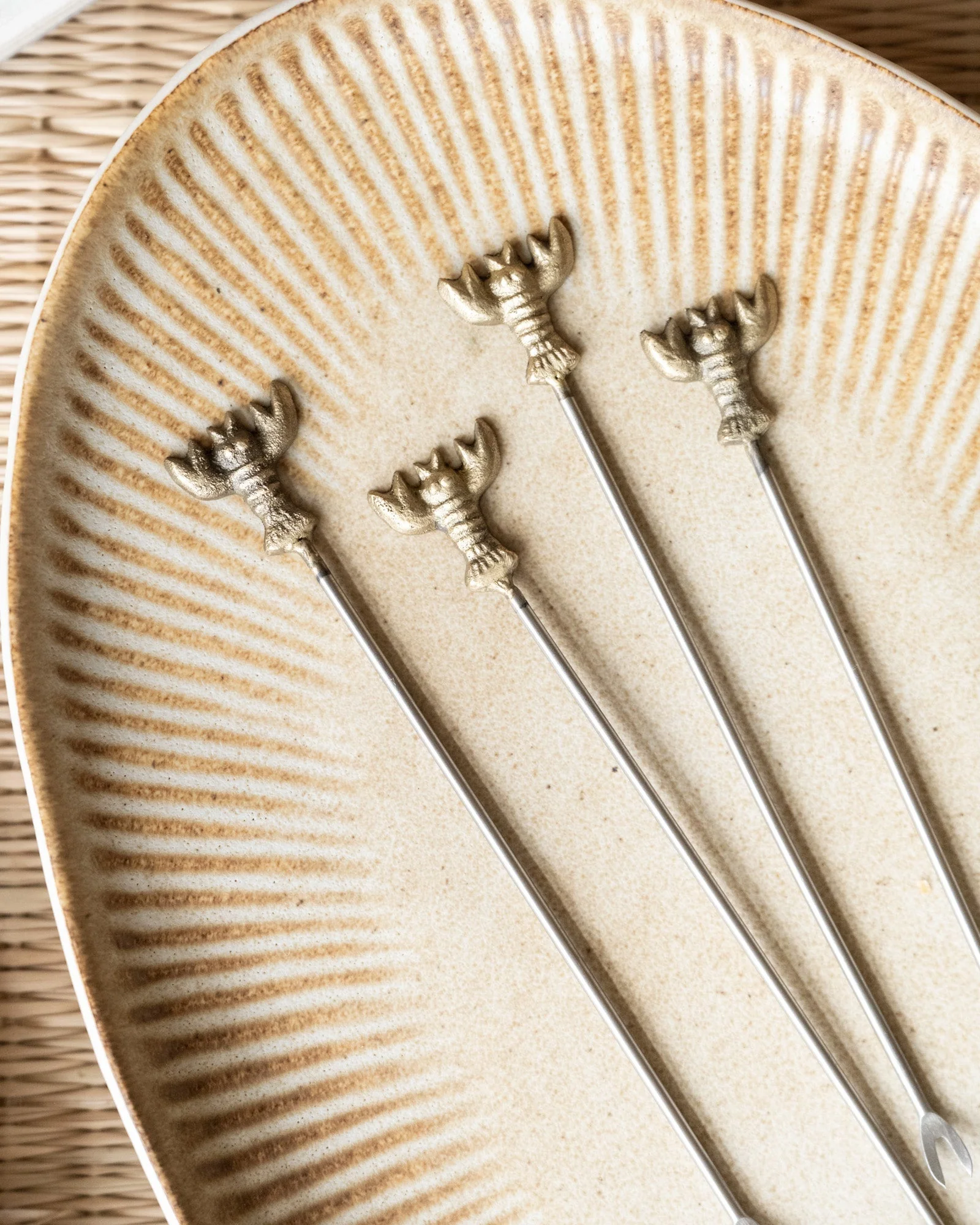 SET OF 4 - Cocktail Picks Lobster - Image 4