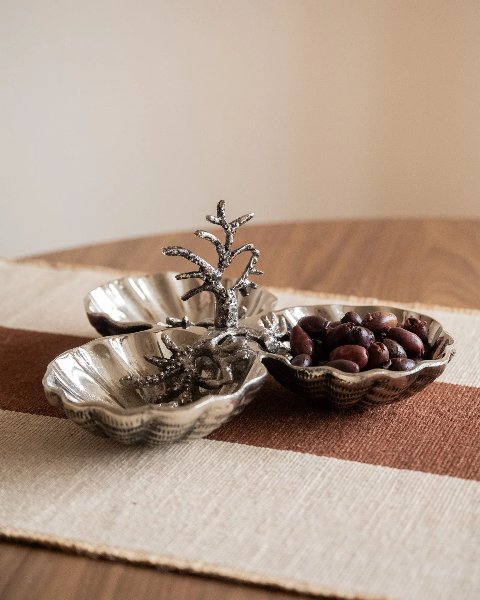 Snack Serving Tray Coral Chrome - Image 5