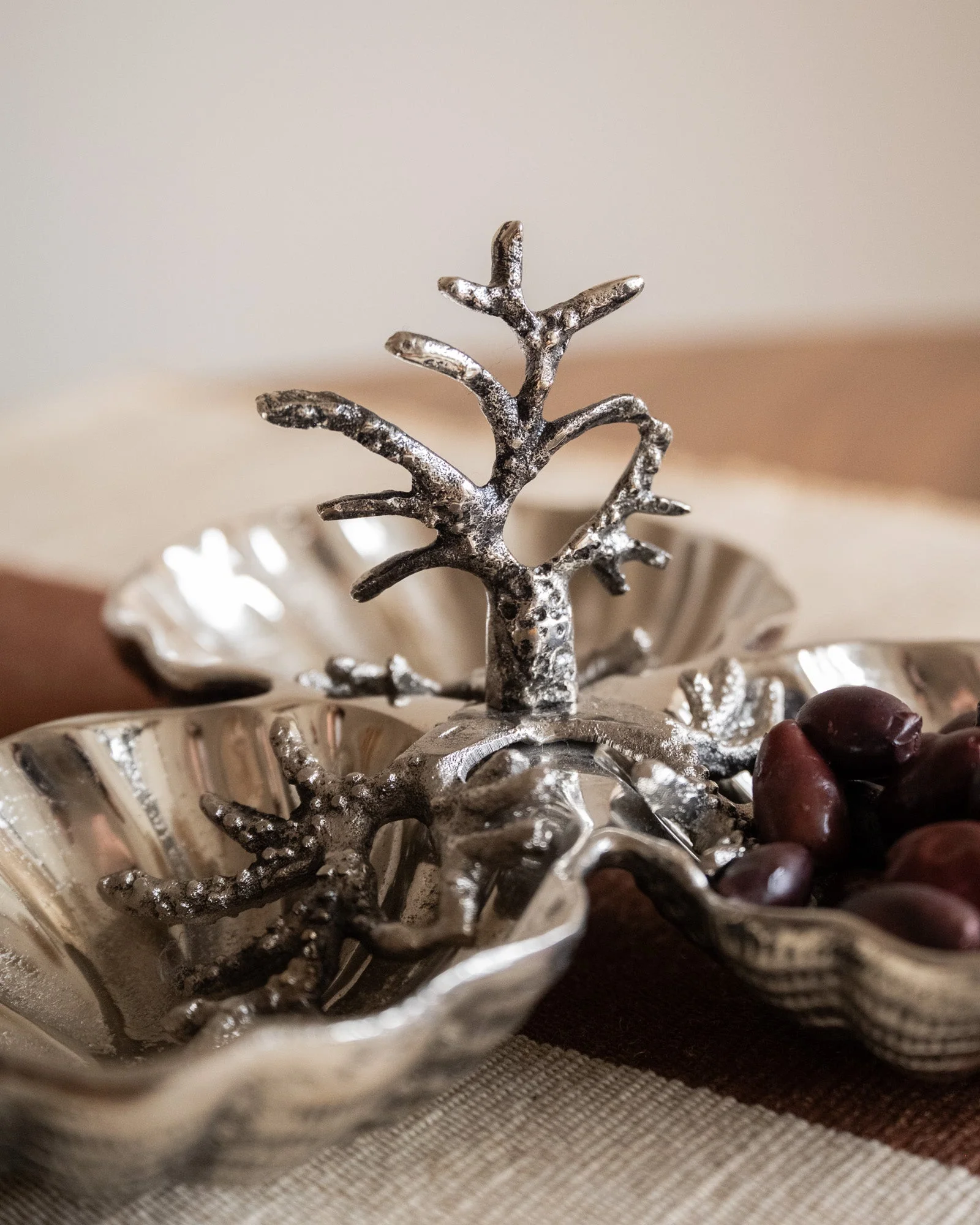 Snack Serving Tray Coral Chrome - Image 7