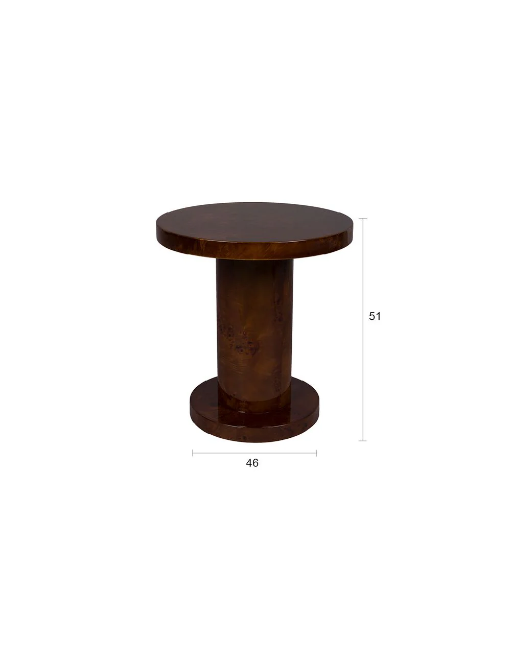 Dutchbone Side Table Quinn Walnut - Image 8