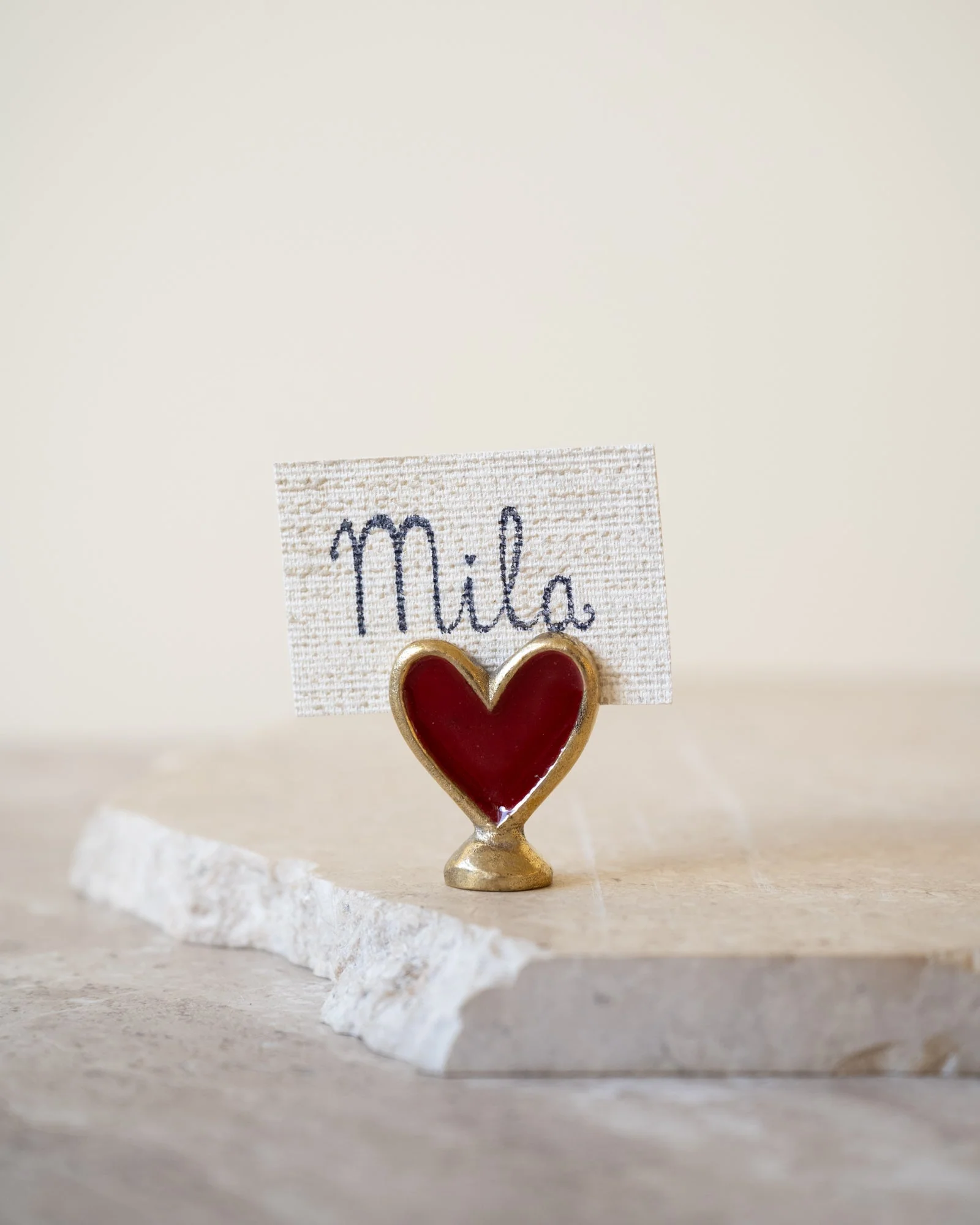 Handmade Card Holder Heart Pyar - Image 6