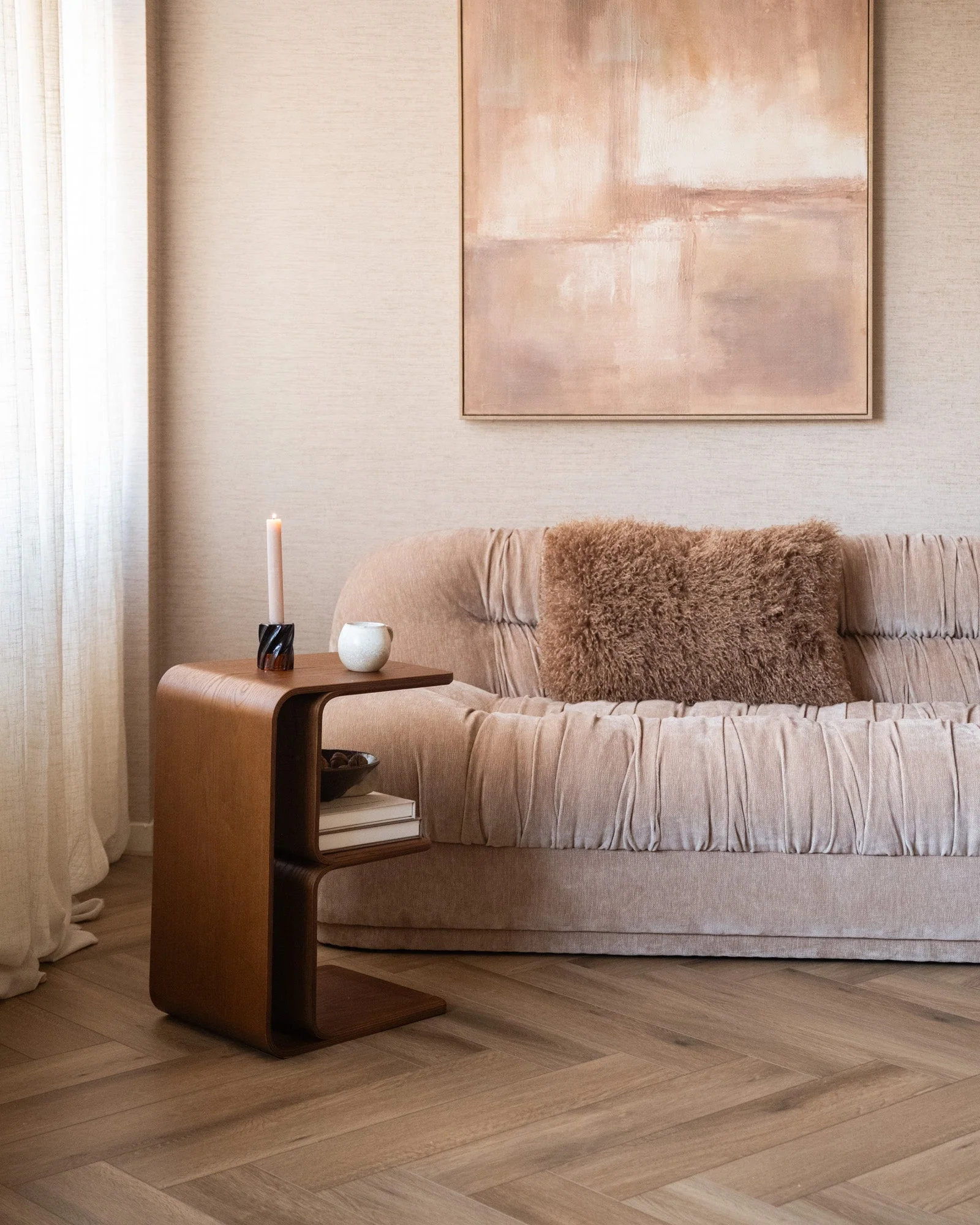 Side Table / Nightstand Frey Walnut - Image 7