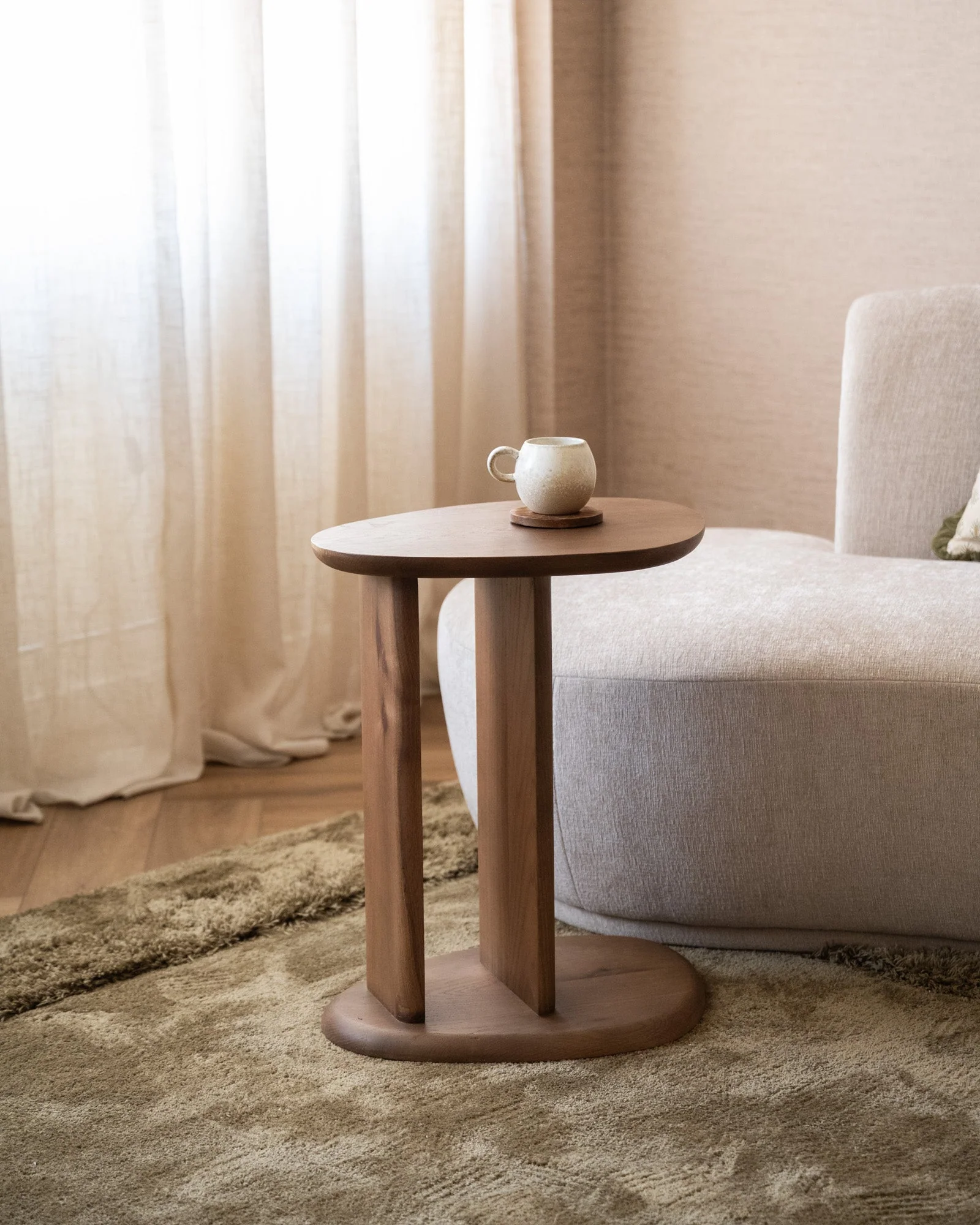 Side Table Lola Oak Wood - Image 3