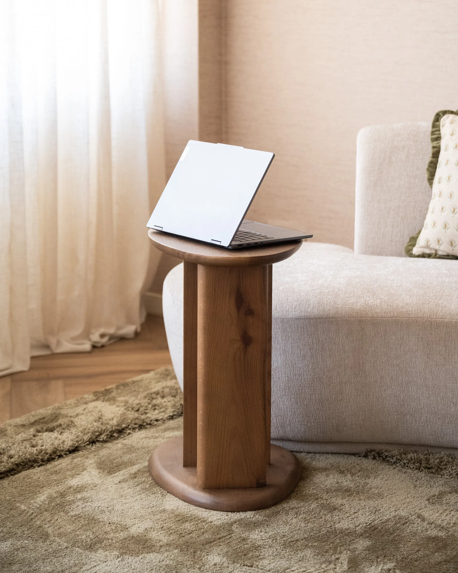 Side Table Lola Oak Wood - Image 6