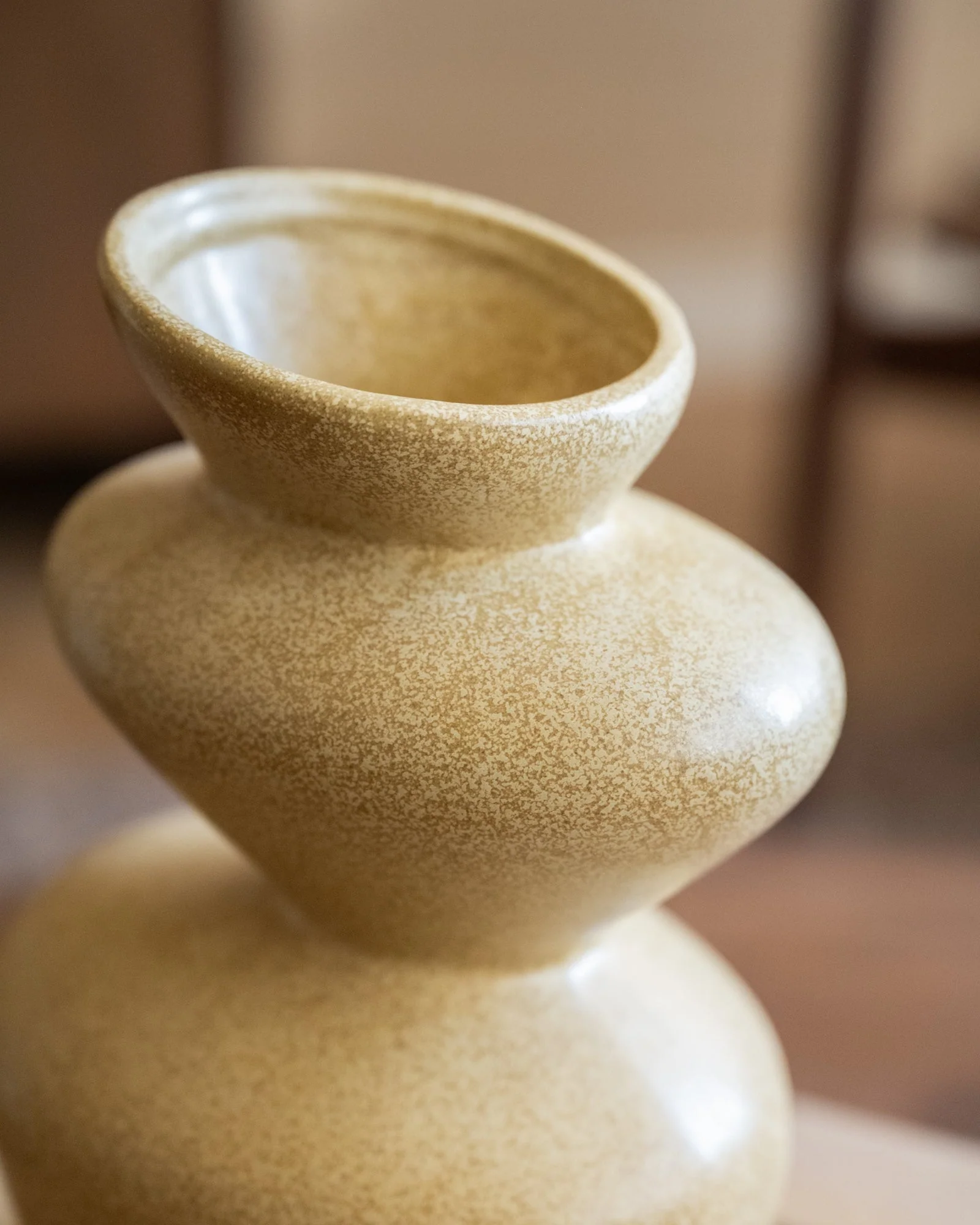Deco Vase Obra Butter Yellow - Image 3