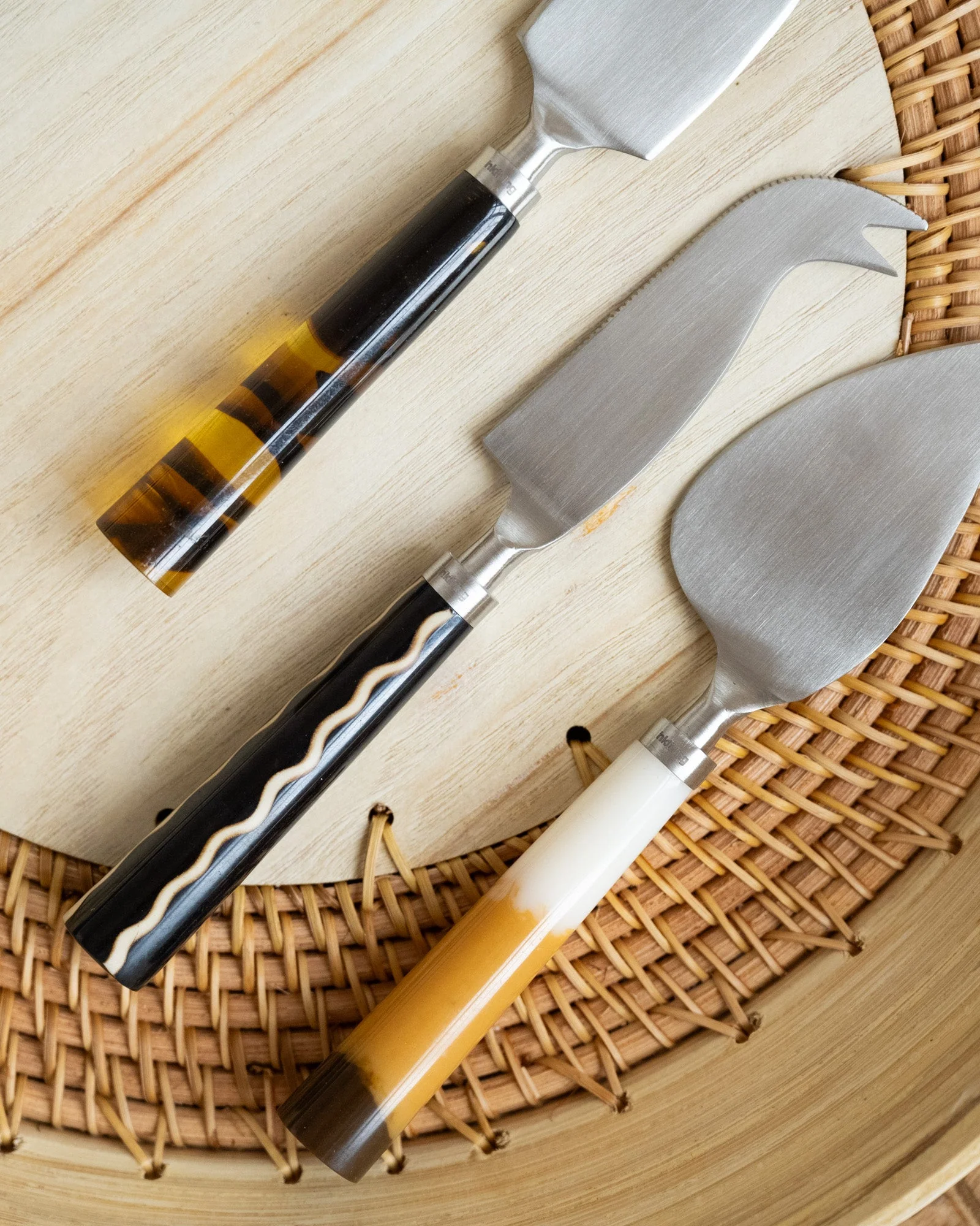 SET OF 3 - HKLIVING Cheese Knives Havana - Image 3