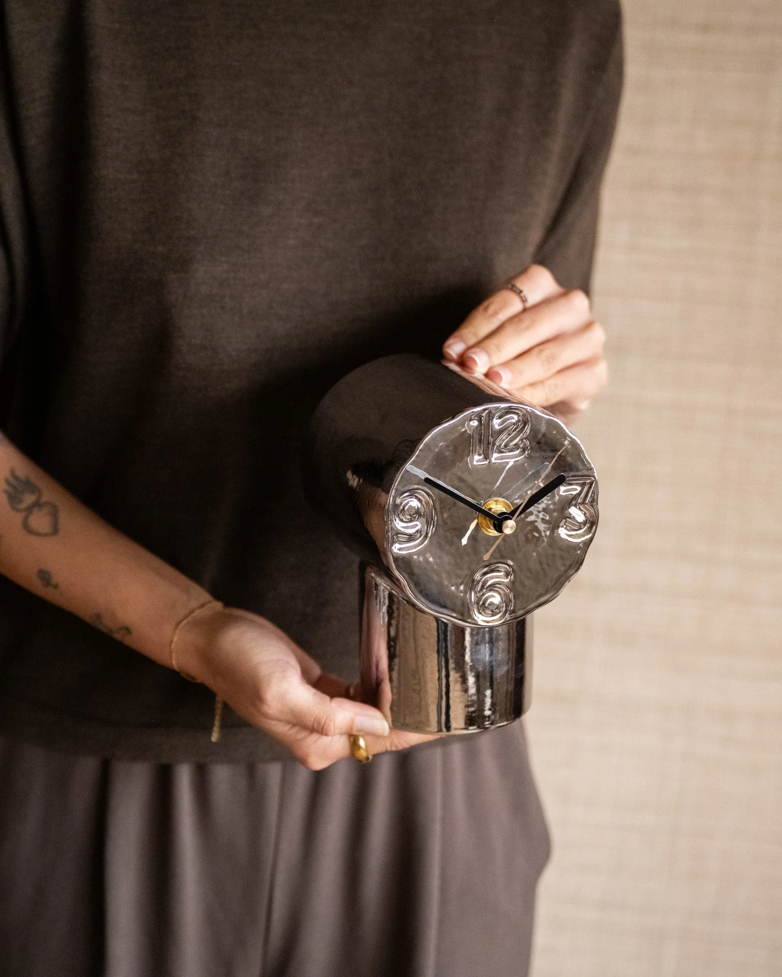 HKLIVING Clock Retro Chrome - Image 5