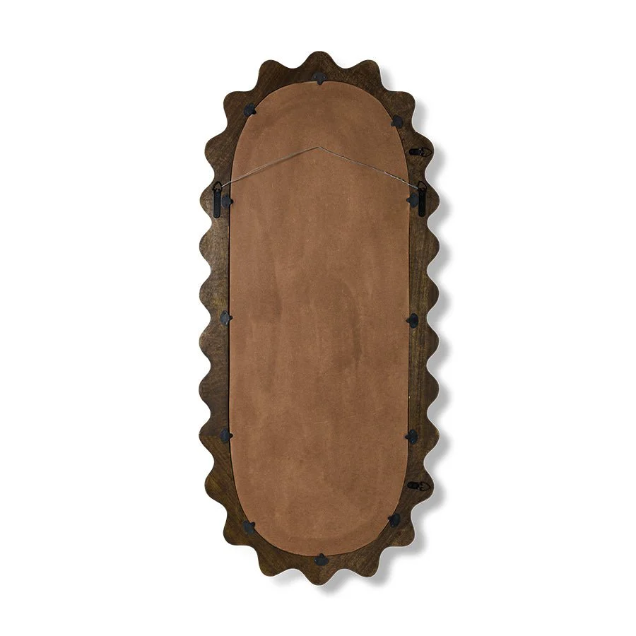HKLIVING  Large Mirror Dark Wood - Image 7