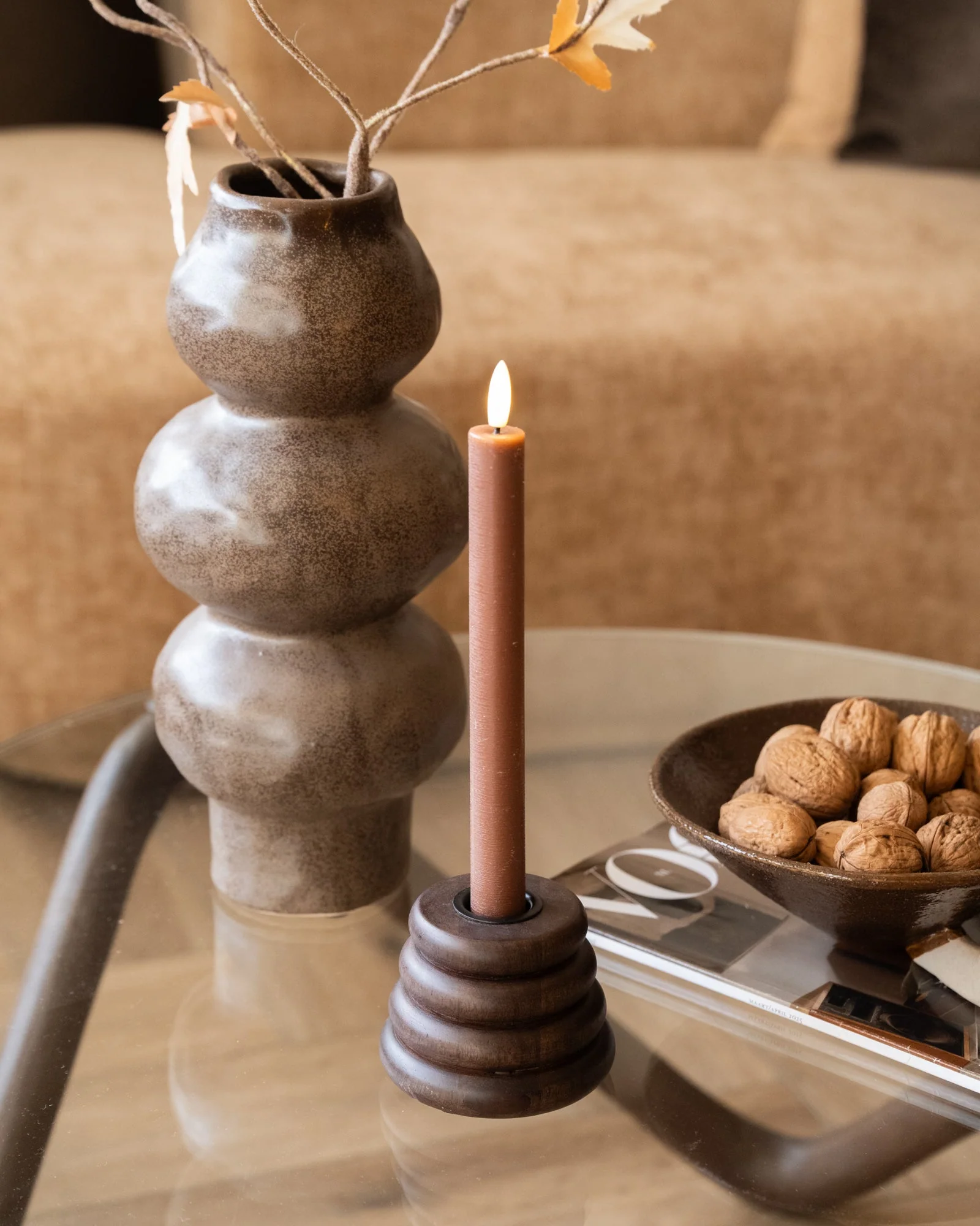 Candle Holder Tilly Wood - Image 3