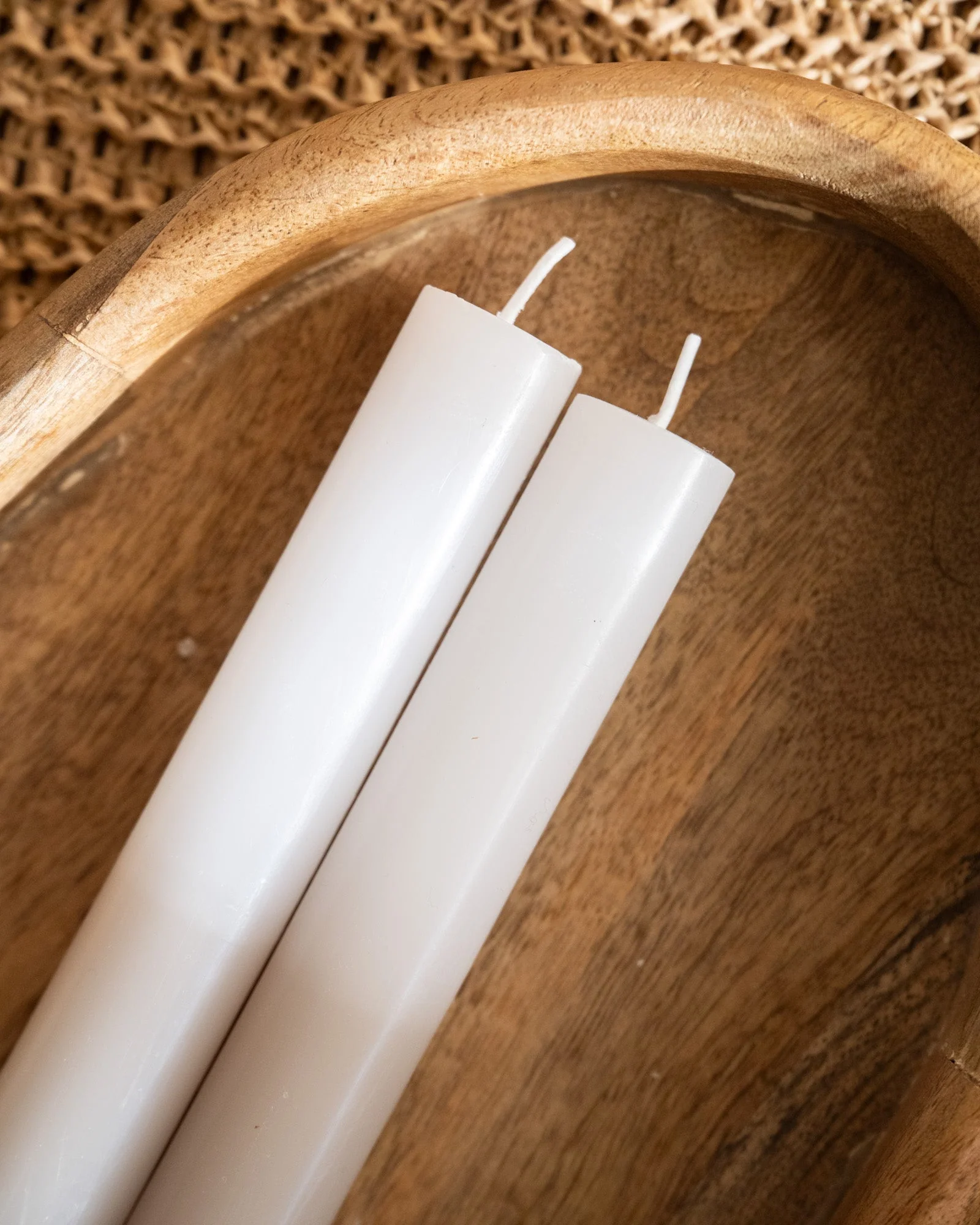 SET OF 2 - Dinner Candle Ombre Brown - Image 4