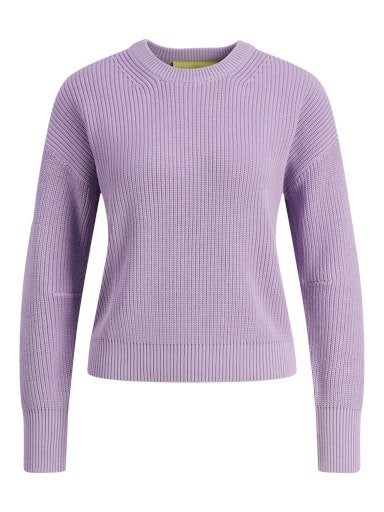 Mila Twist Crew Neck Knit Purple Rose - Image 5