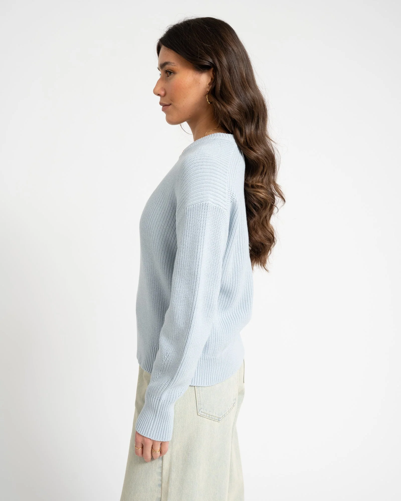 Mila Twist Crew Neck Knit Skyway - Image 3