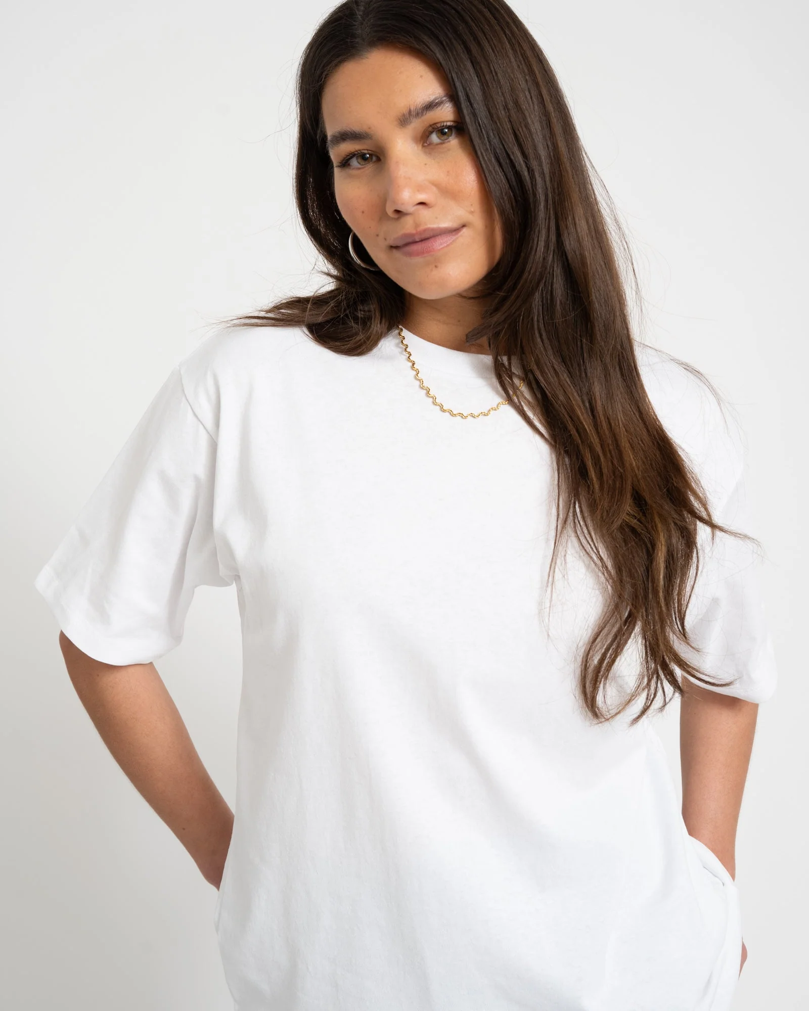 Valentine Loose Tee Bright White Self Love Club - Image 2