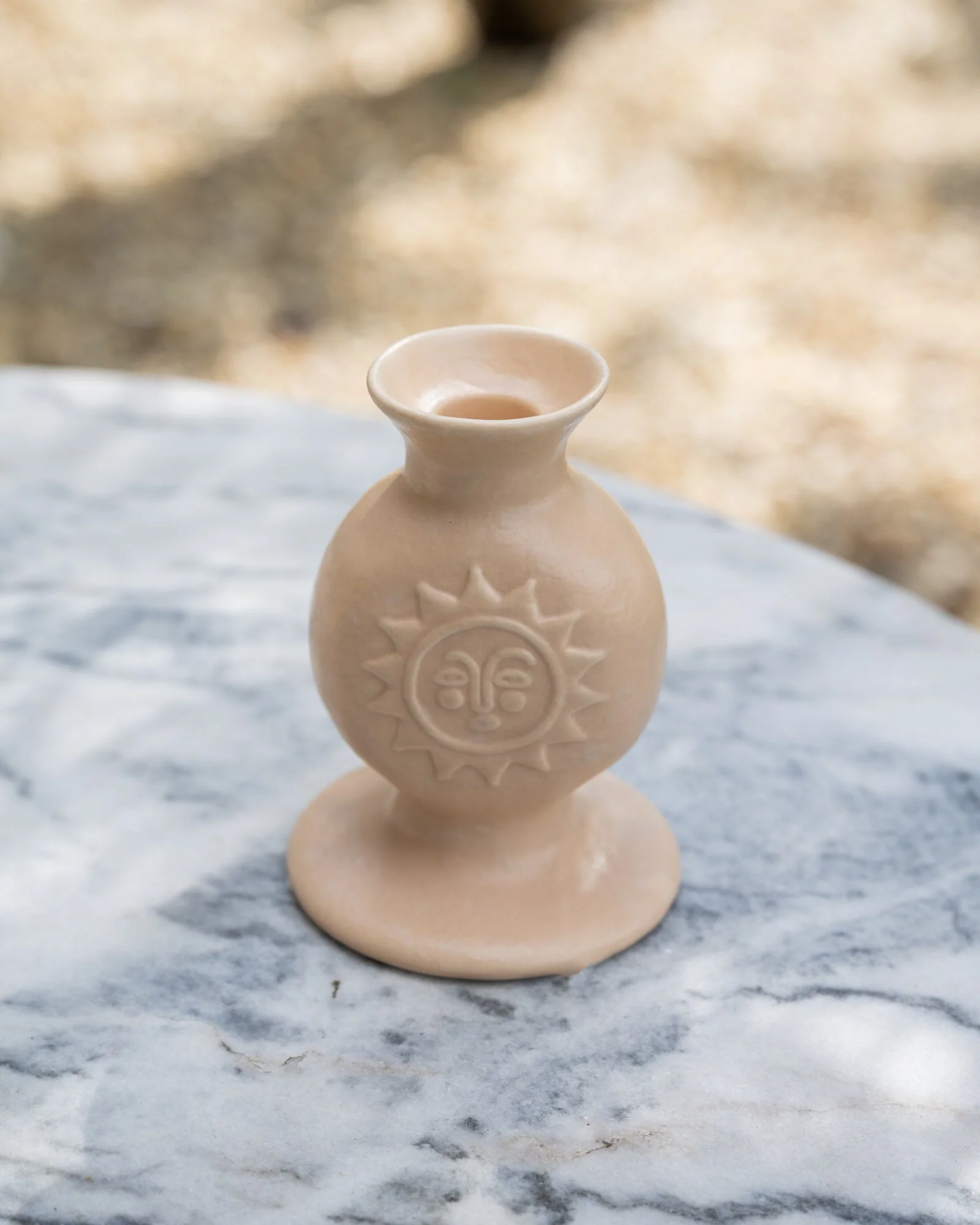 Candle Holder Sun Beige - Image 4