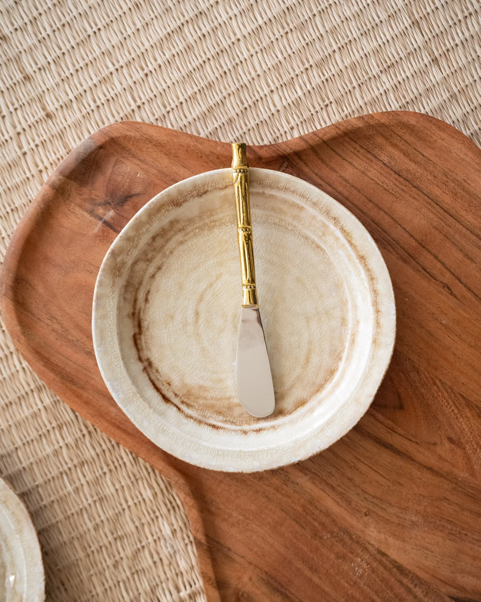 Side Plate Mila Beige - Image 2