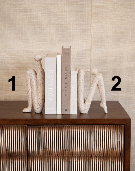 Ornament / Bookend Human Beige Head Up / Head Down 1PC - Image 8