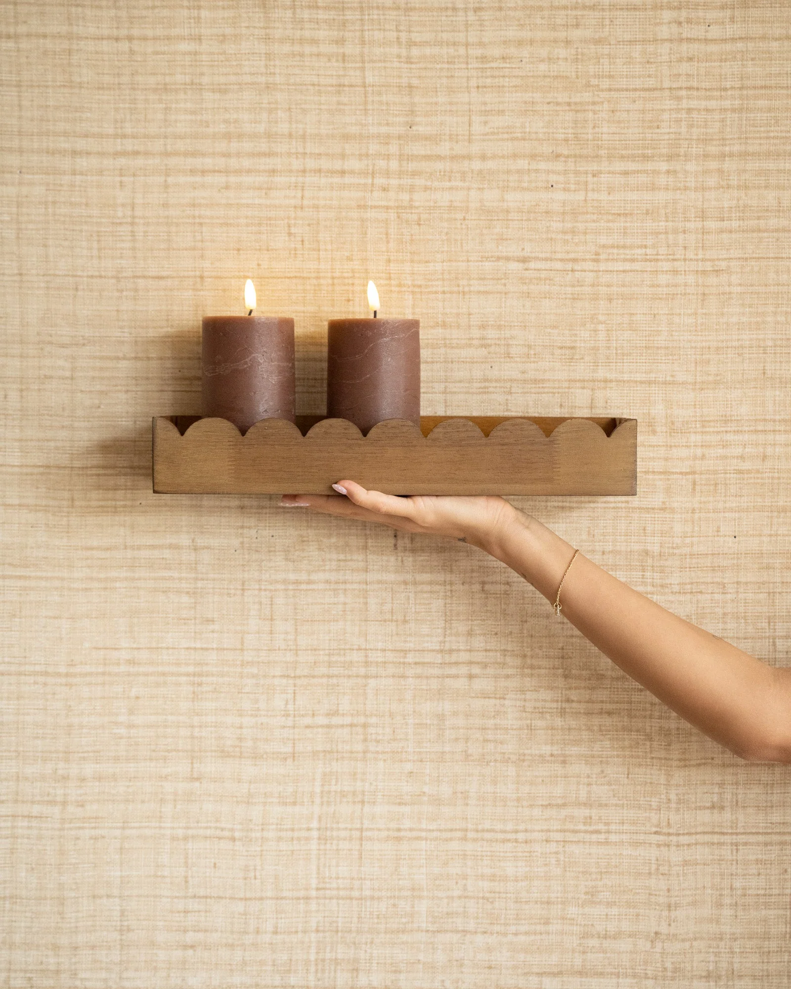 Wall Shelf Wavy Wood - Image 3