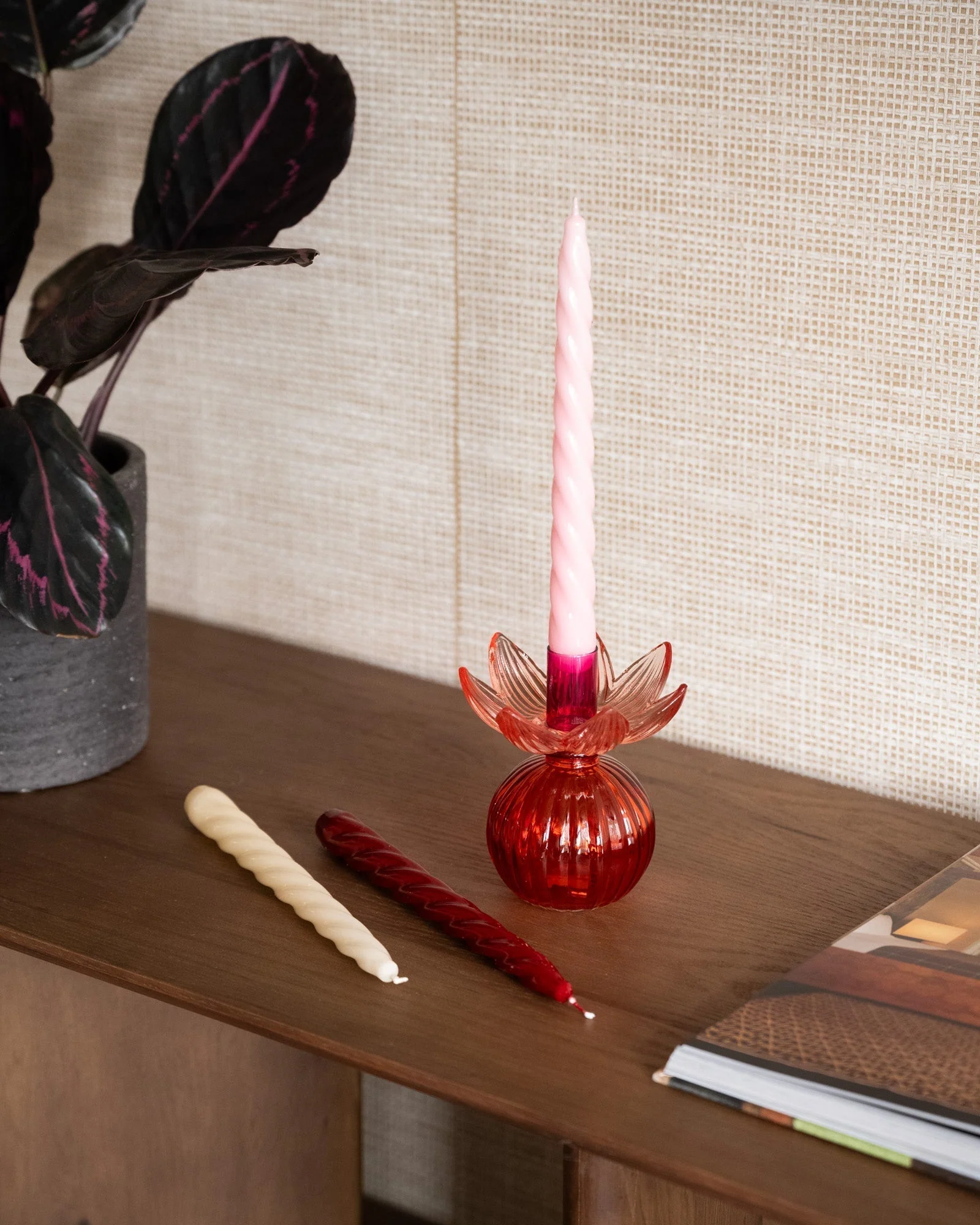 SET OF 3 - Candle Bravo Reds - Image 3