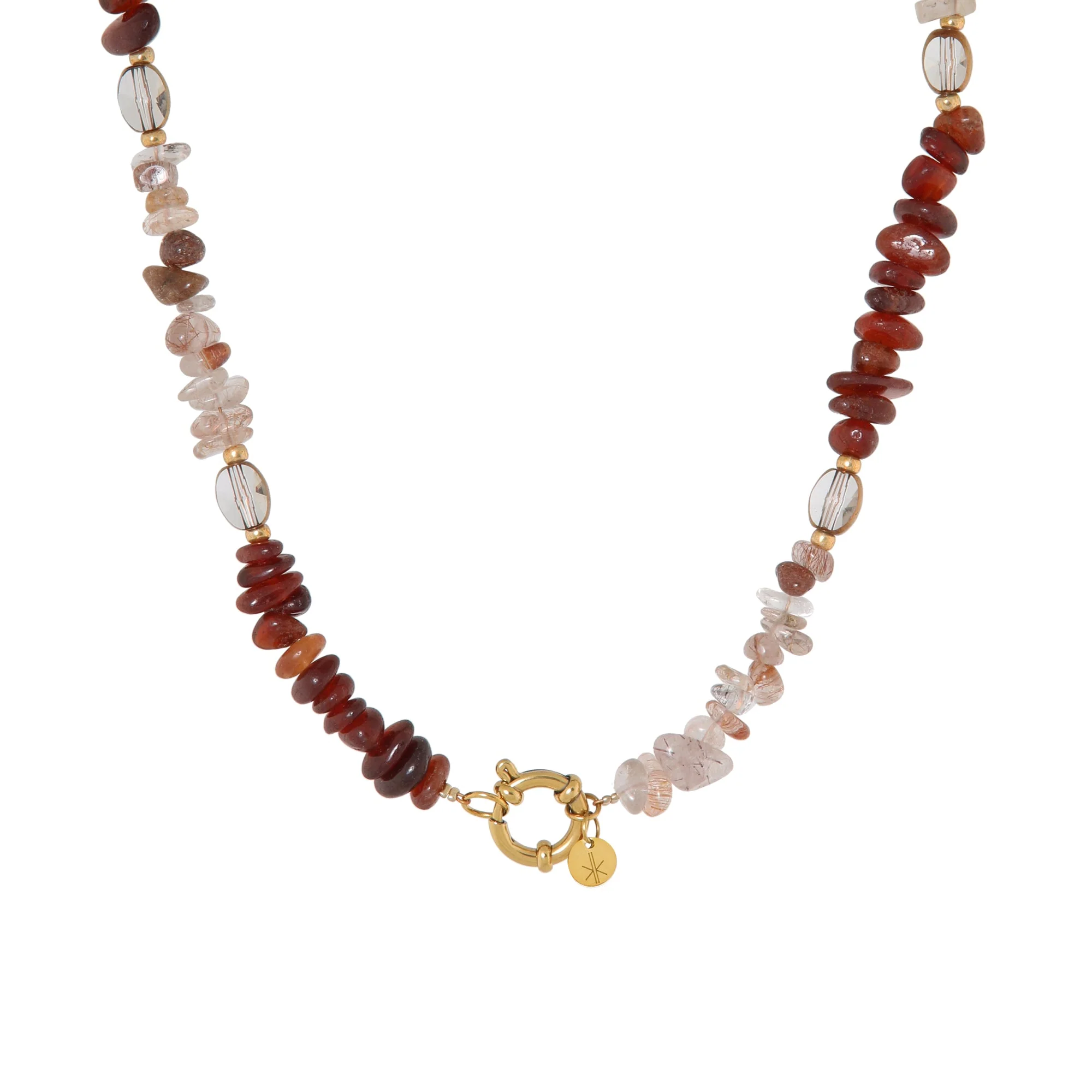 Necklace Red Rock Gold - Image 6