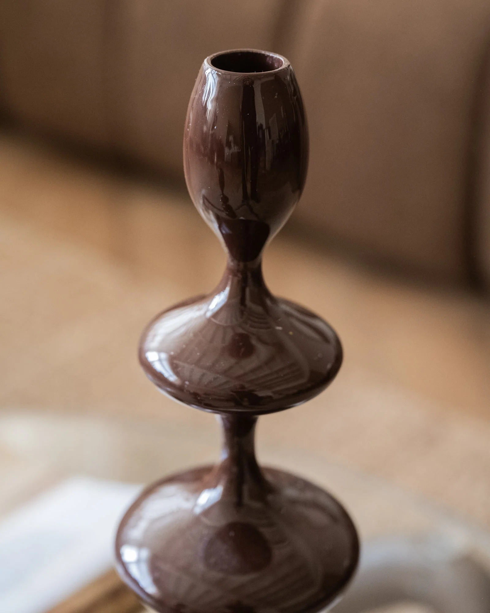 Candle Holder Vireen Brown - Image 4