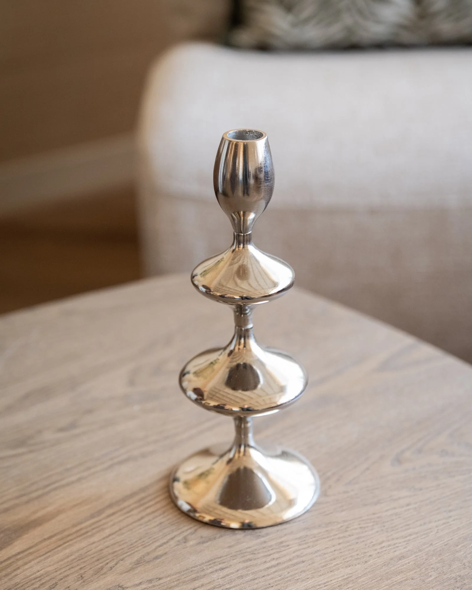 Candle Holder Vireen Chrome - Image 2