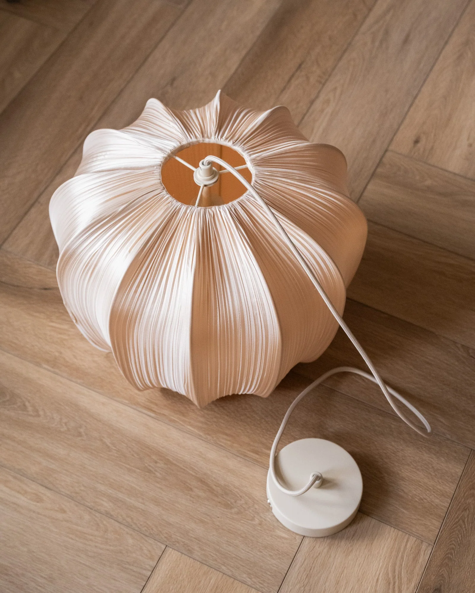 Pendant Lamp Savina Satin Cream - Image 3