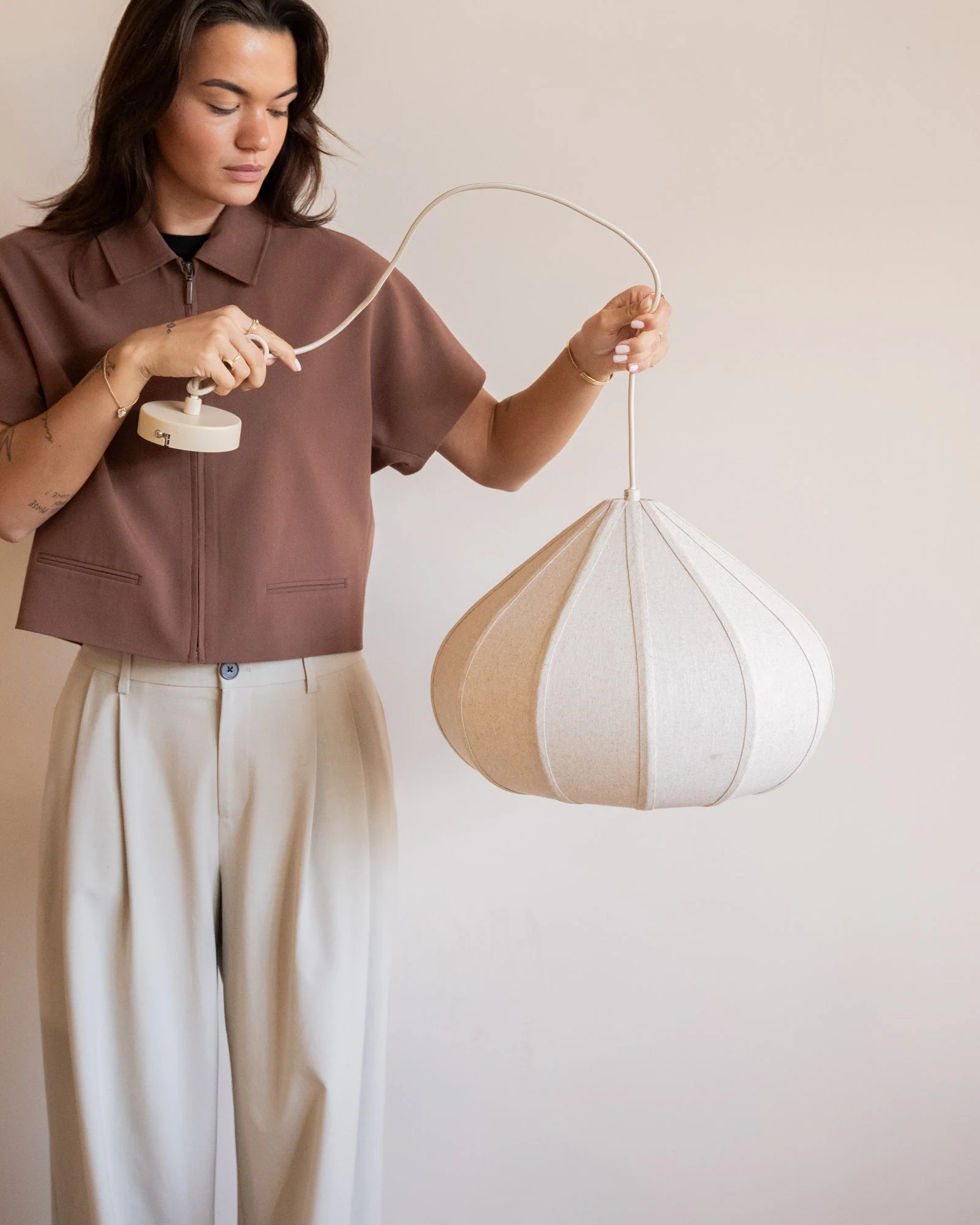 Pendant Lamp Zadig Linen - Image 8