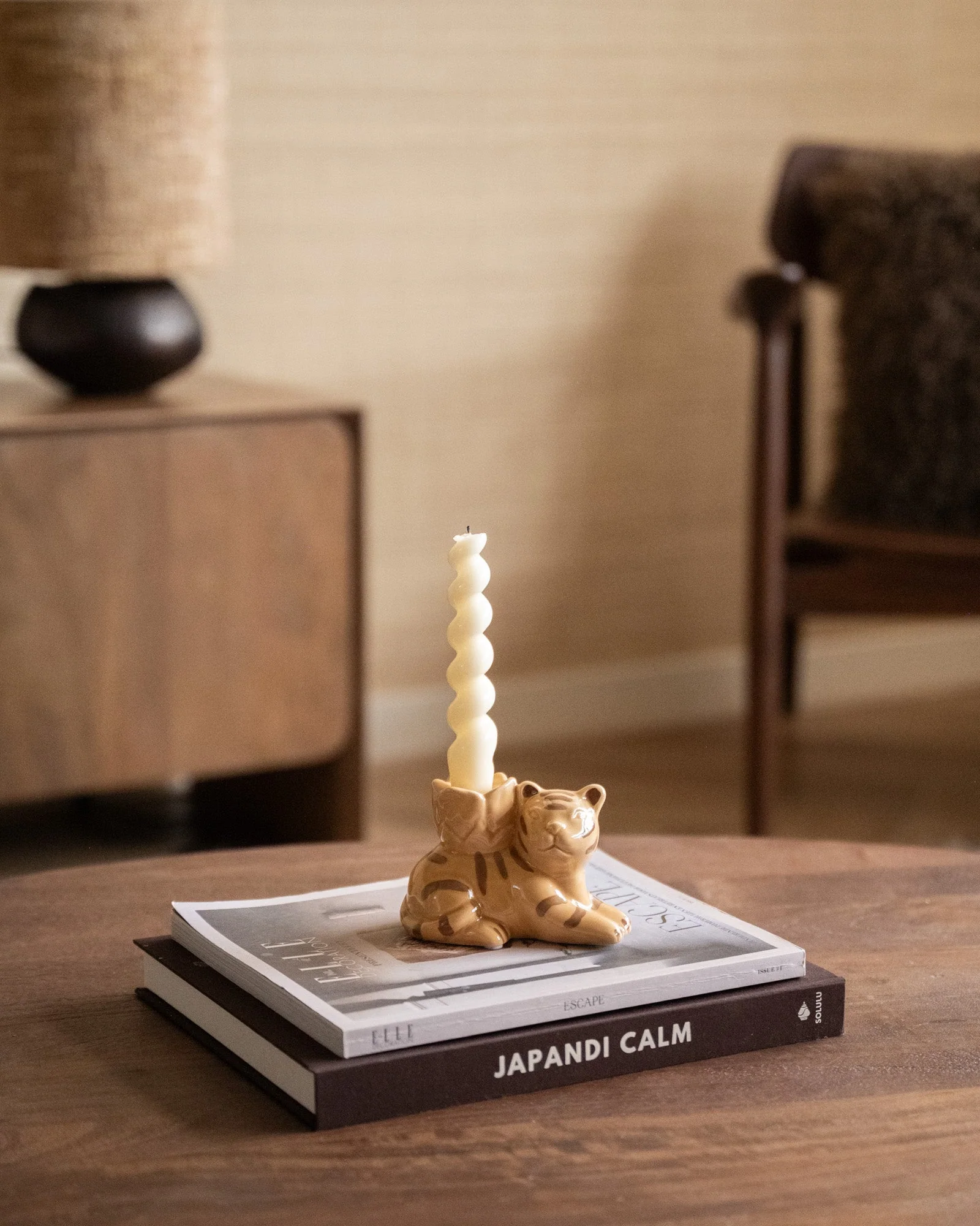 Candle Holder Tiger Ceramic - Image 5