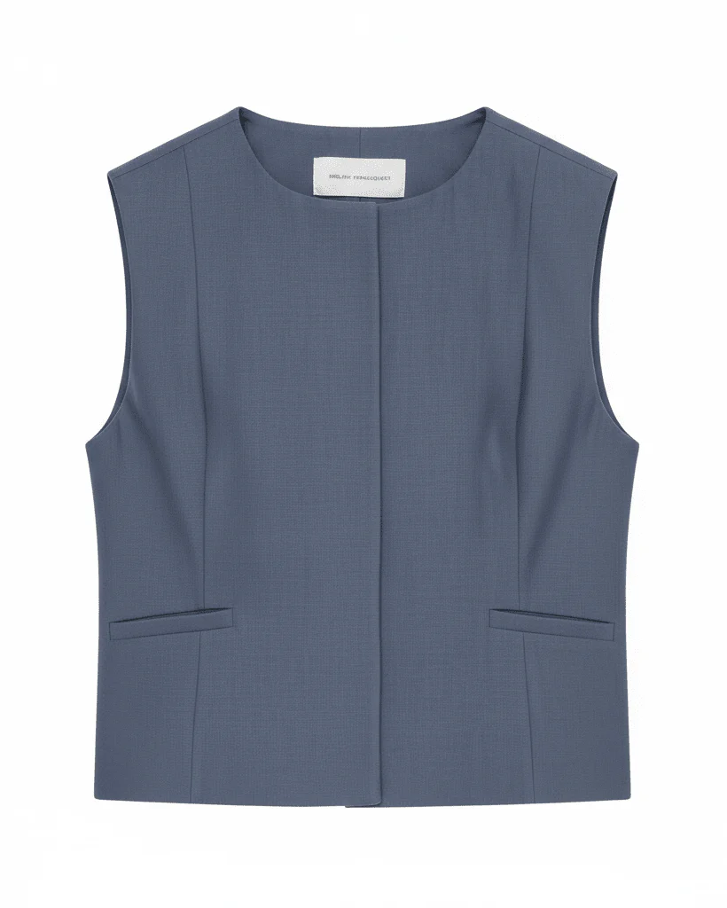 MSCH Frode Waistcoat Blue - Image 7