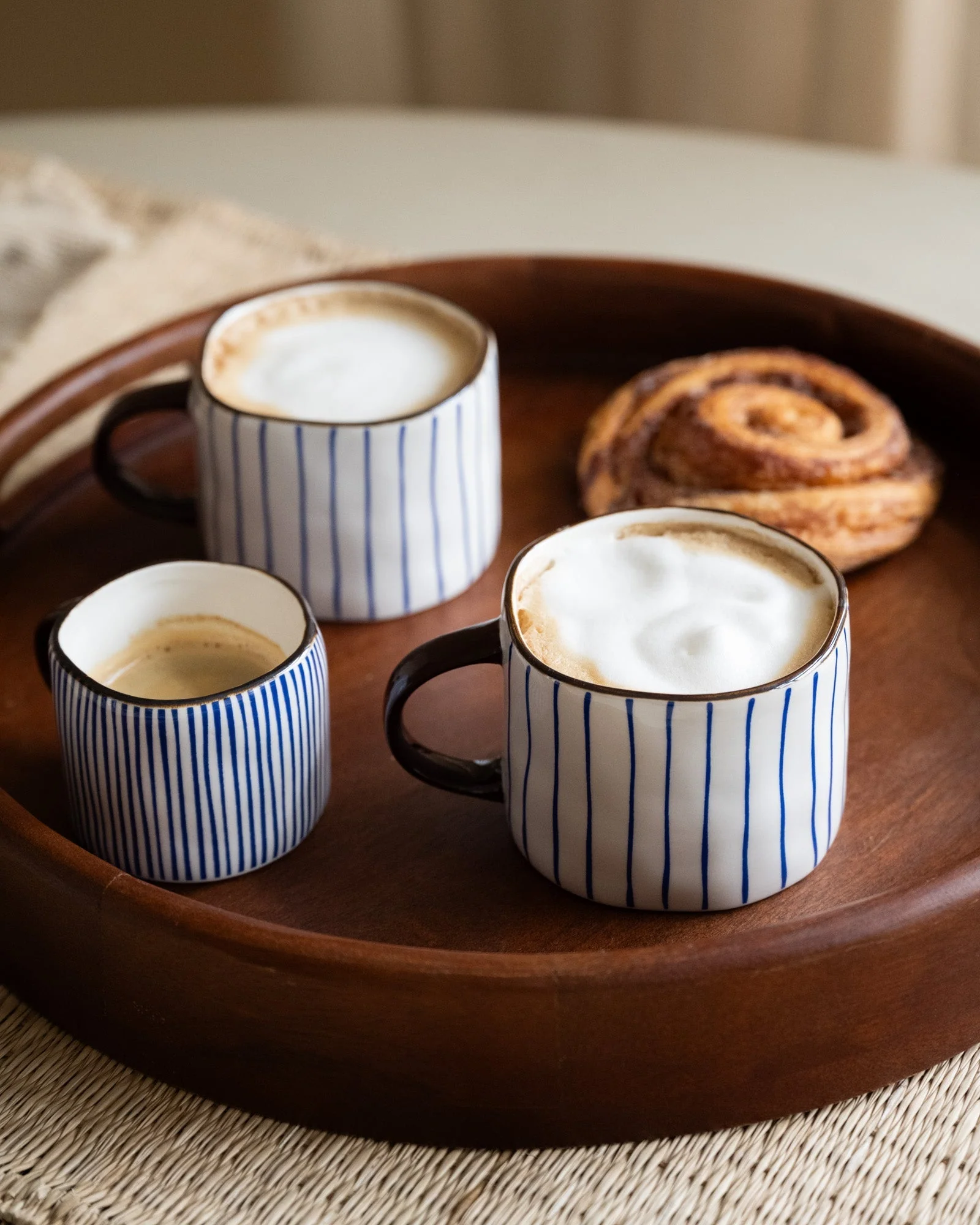 Espresso Mug Anafi Blue Stripe - Image 4