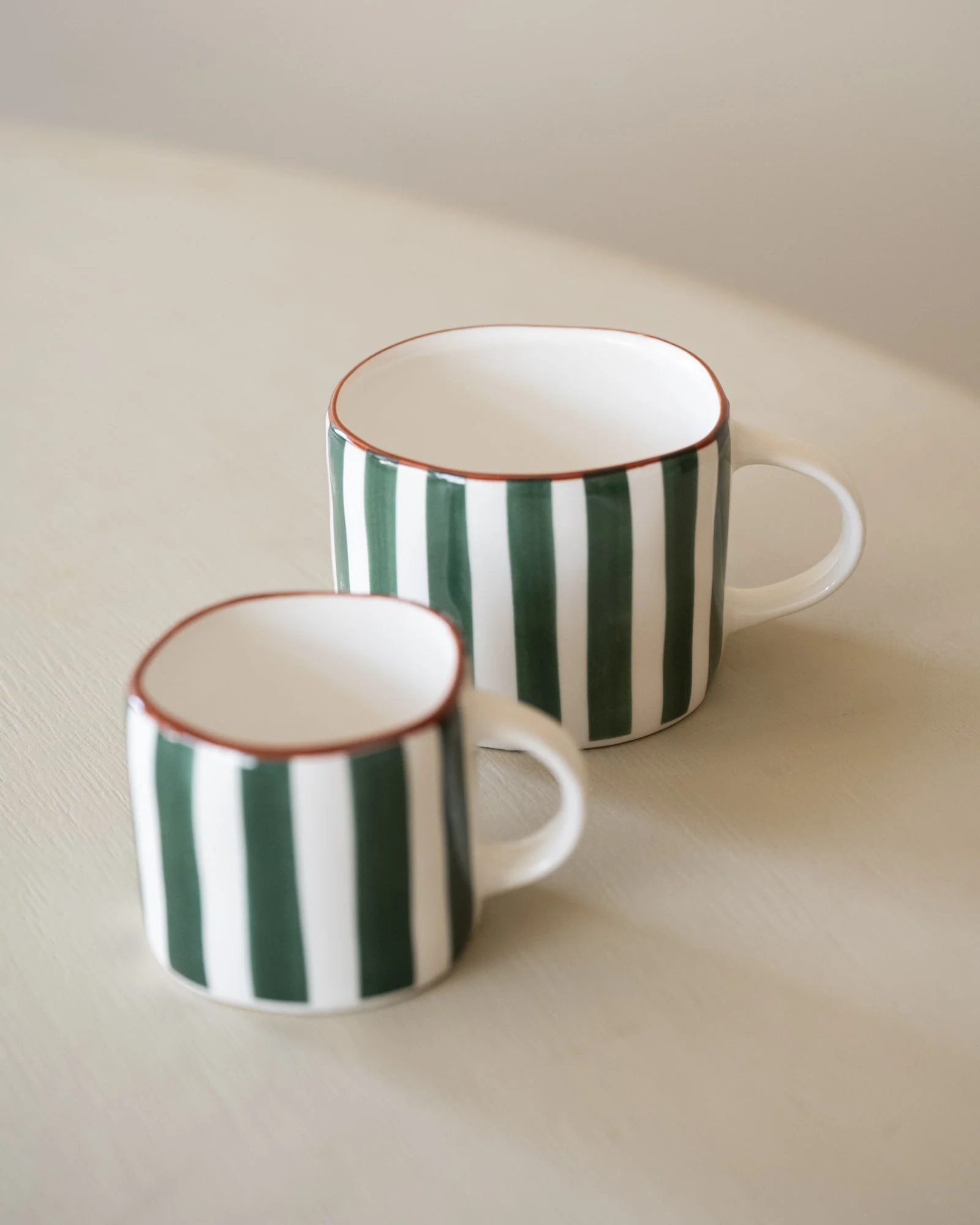 Espresso Mug Mykonos Green Stripe - Image 5