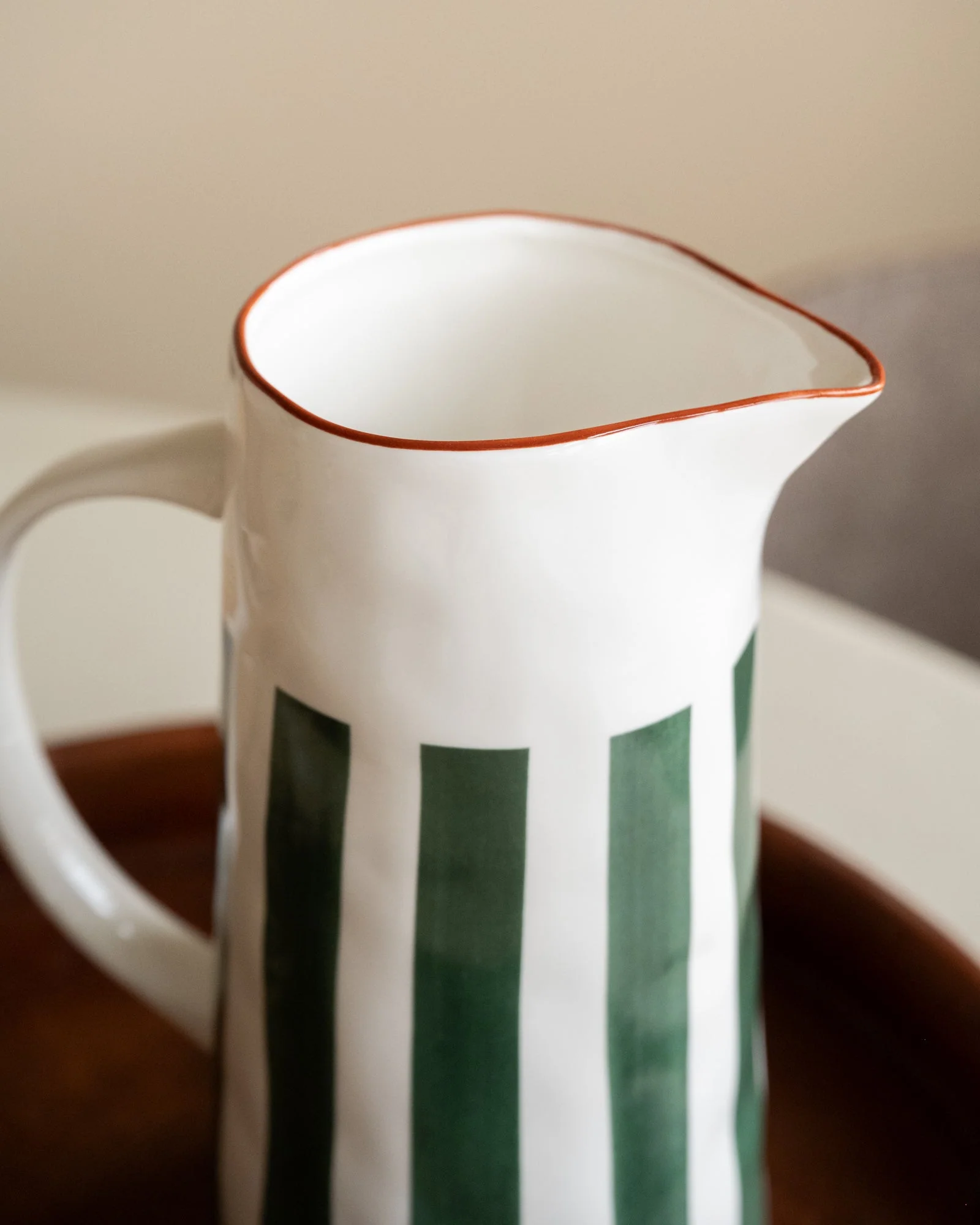 Jug Mykonos Green Stripe - Image 4