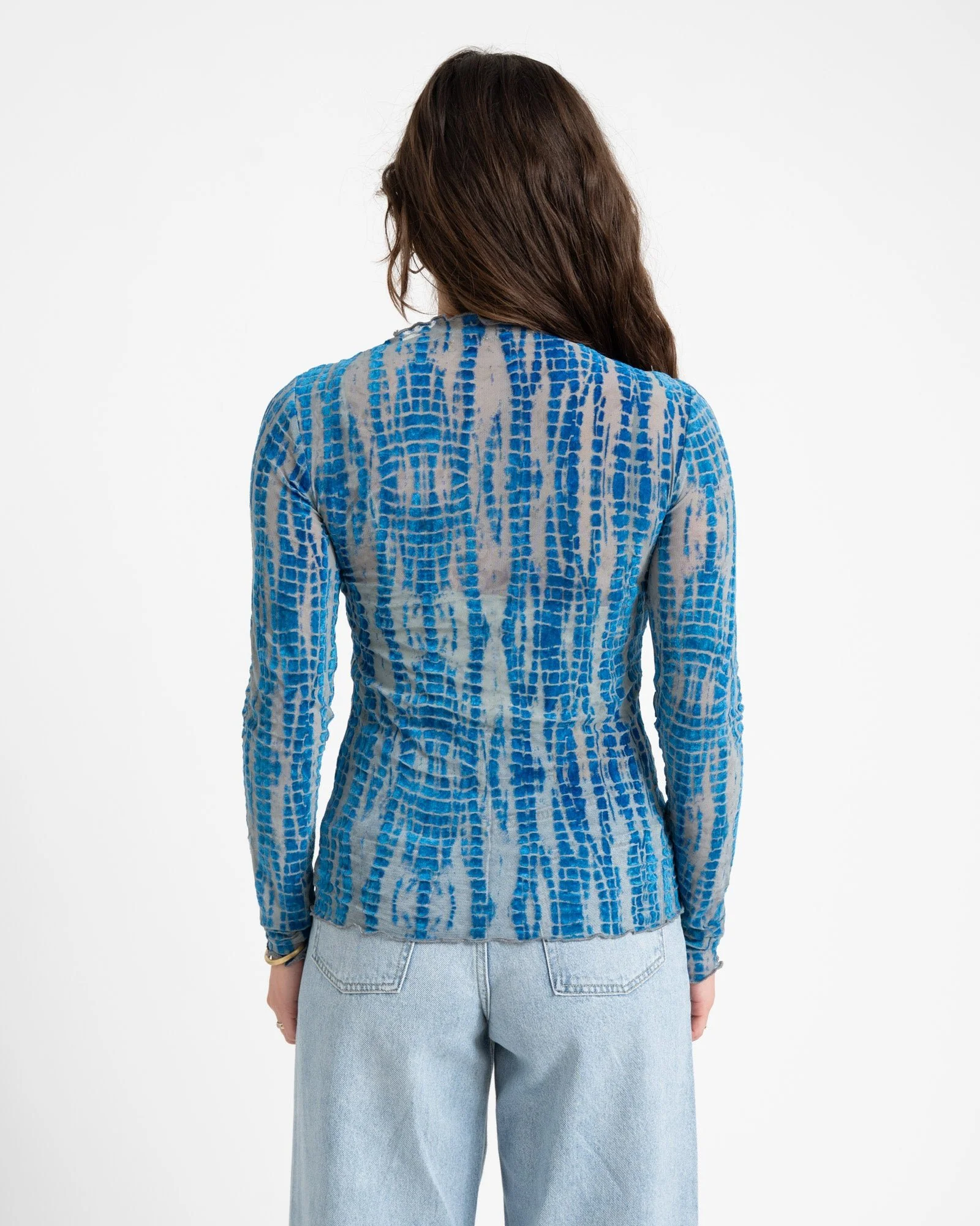 Rouge Meena O-Neck Top Directoire Blue - Image 5