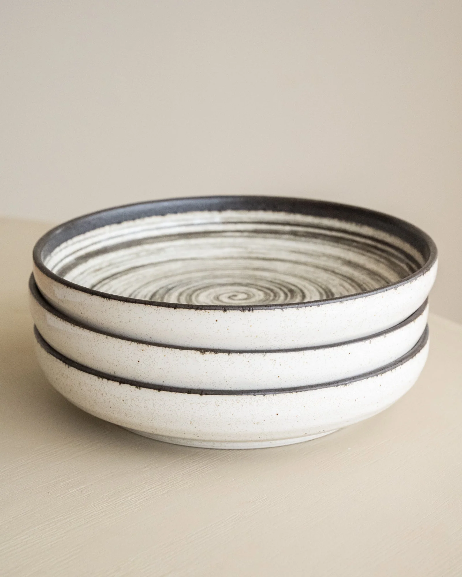 Handmade Japanese Deep Dinner Plate Asashio - Image 4