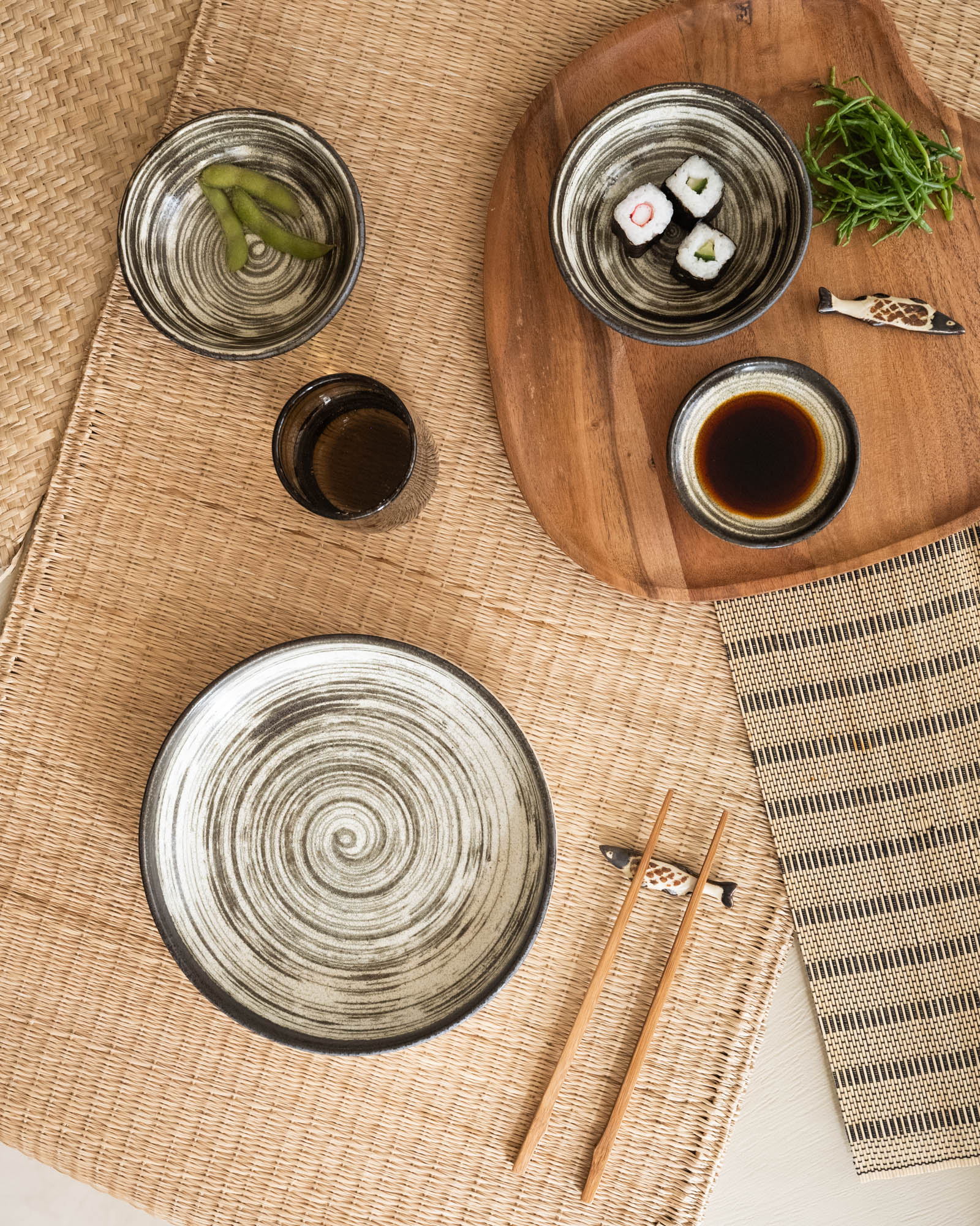 Handmade Japanese Deep Dinner Plate Asashio - Image 8