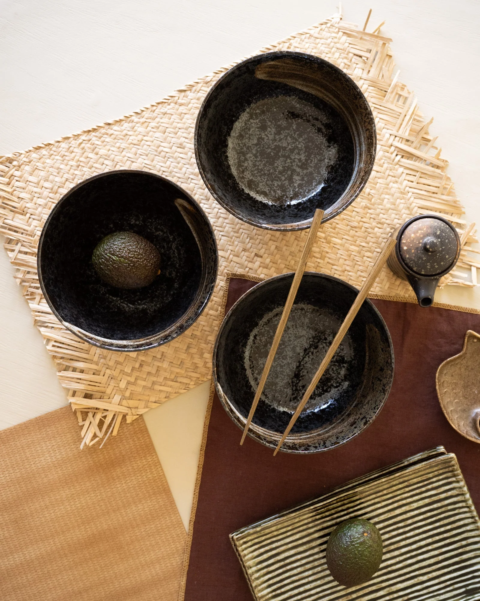 Handmade Japanese Ramen Bowl Arahake - Image 3