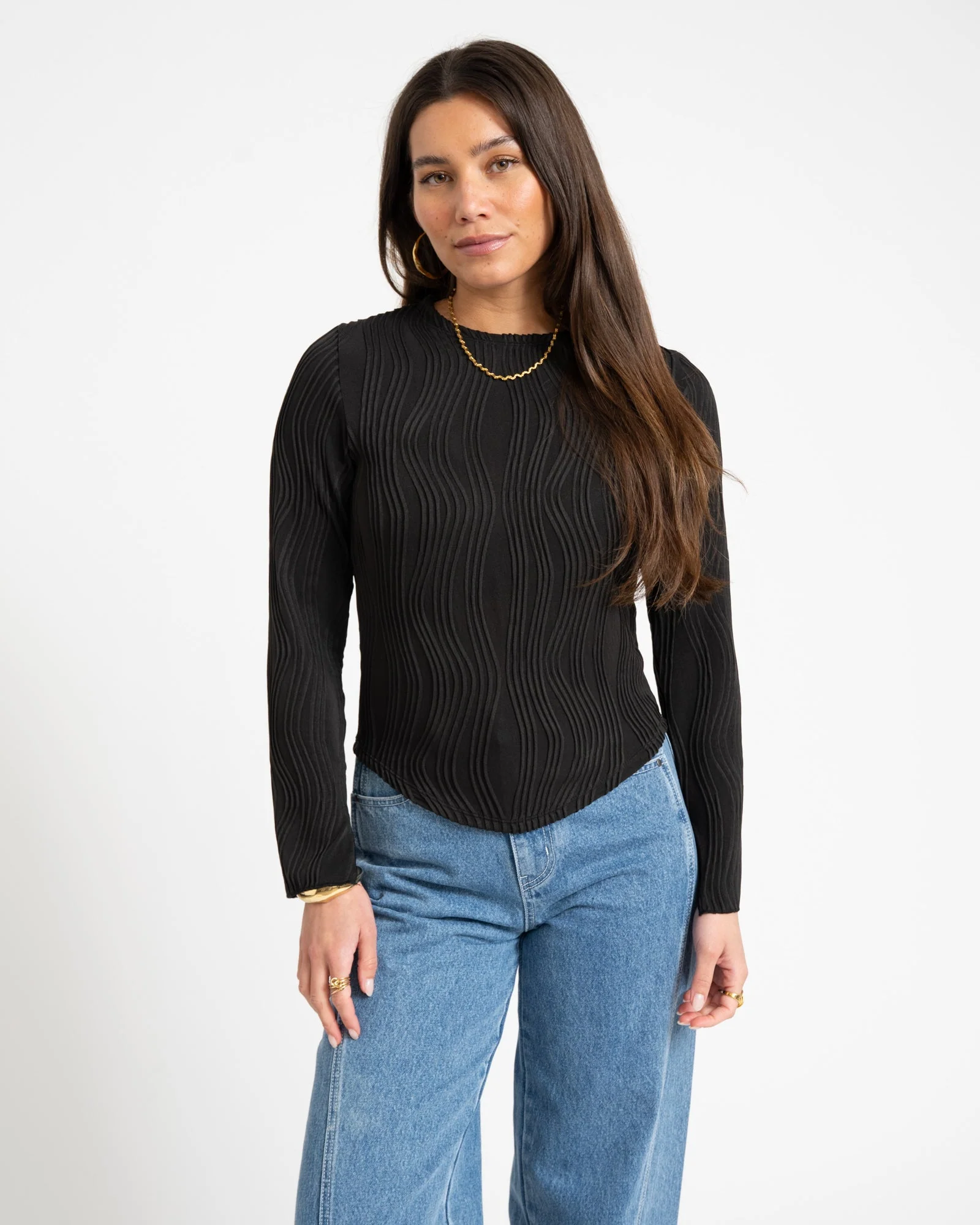 TILTIL Amily Swirl Longsleeve Black - Image 3