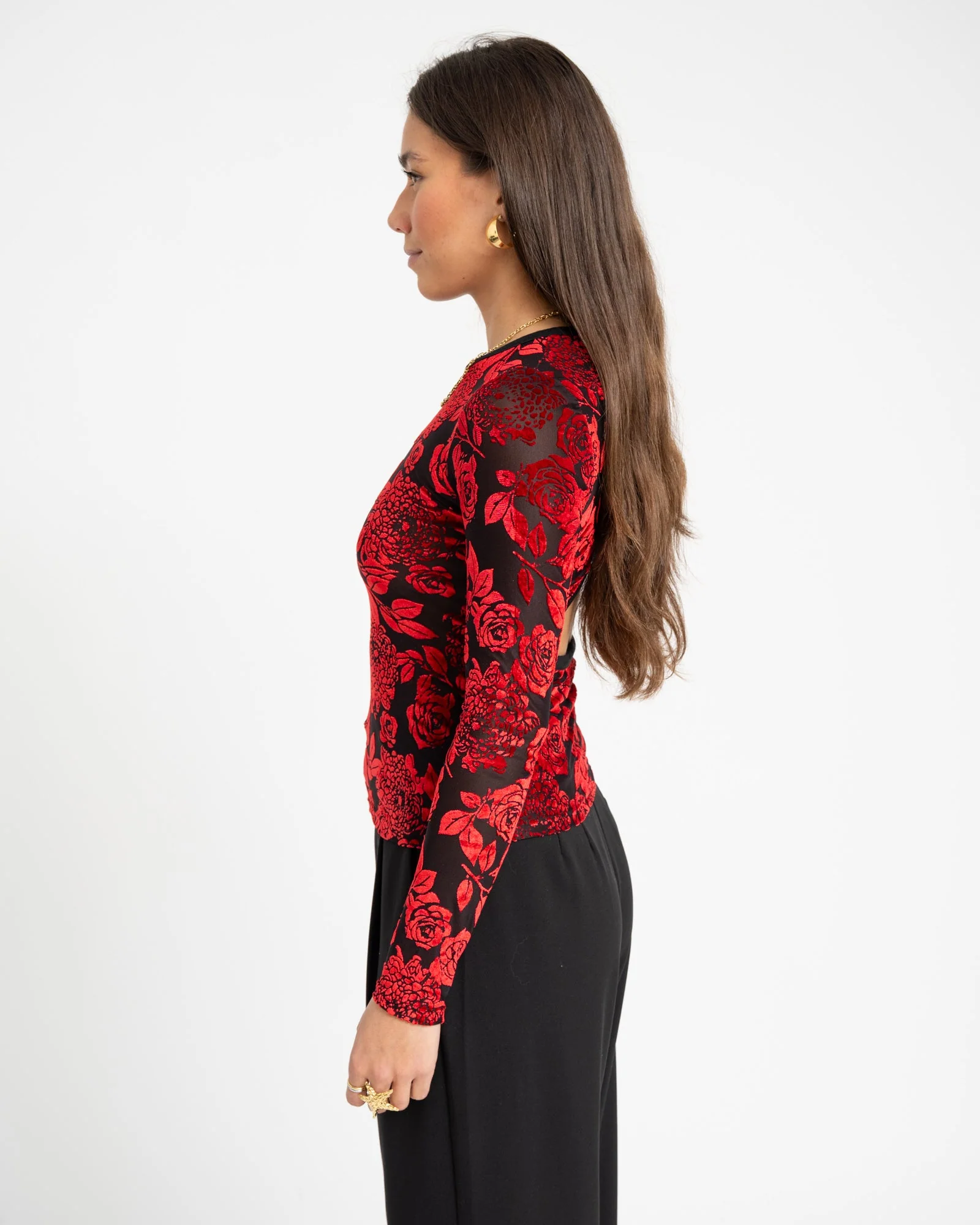 TILTIL Baro Longsleeve Open Back Red - Image 4