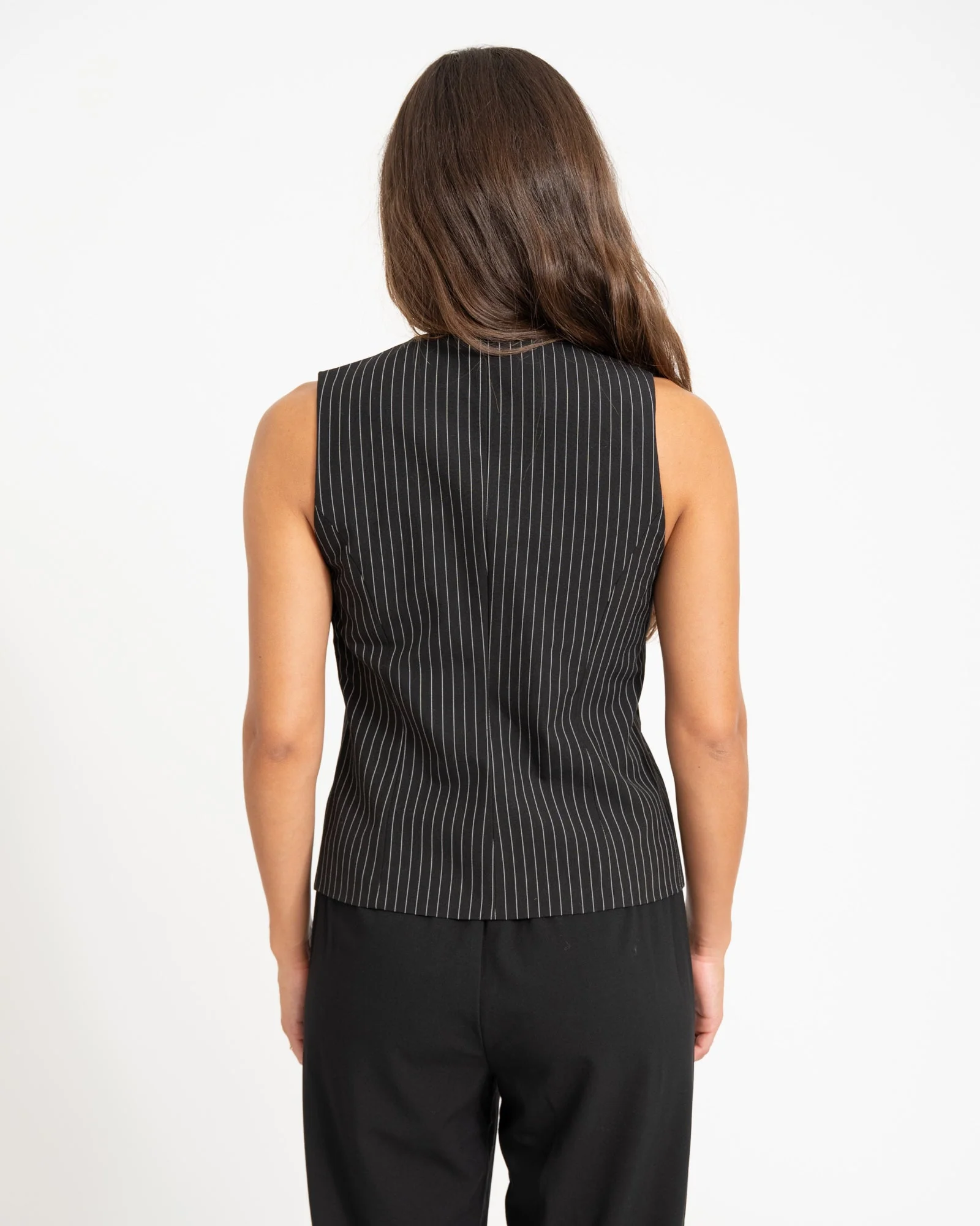 TILTIL Dana Gilet Black Pinstripe - Image 7