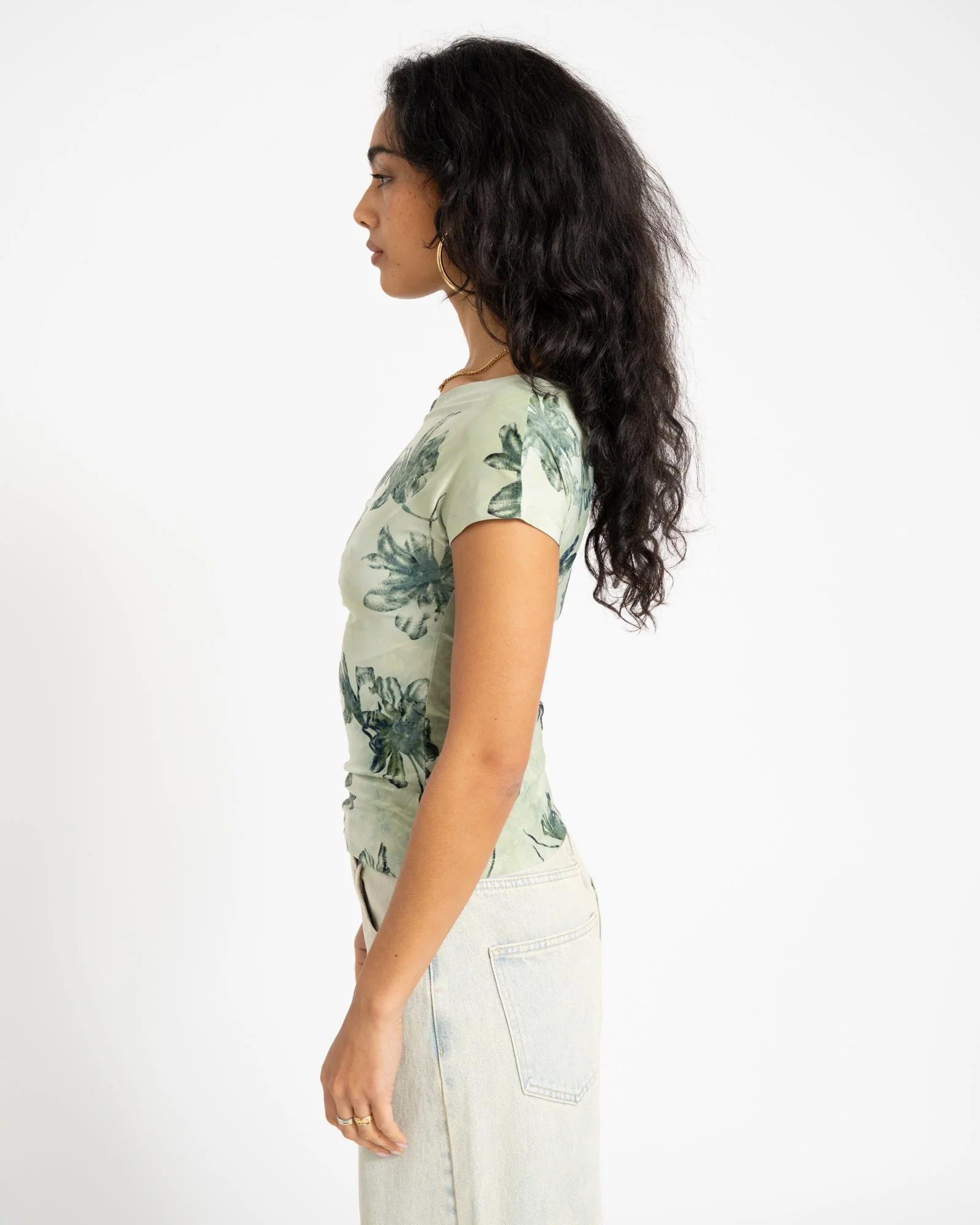 TILTIL Floral Laury Shortsleeve Green - Image 4