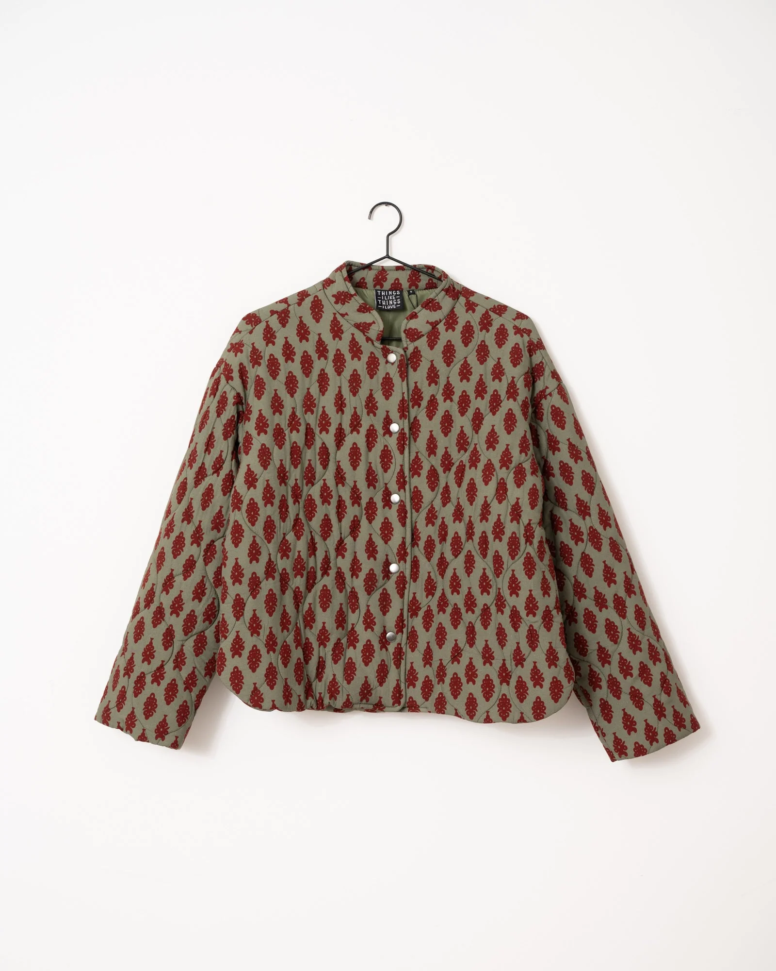 TILTIL Loa Stitched Jacket Green Red - Image 9
