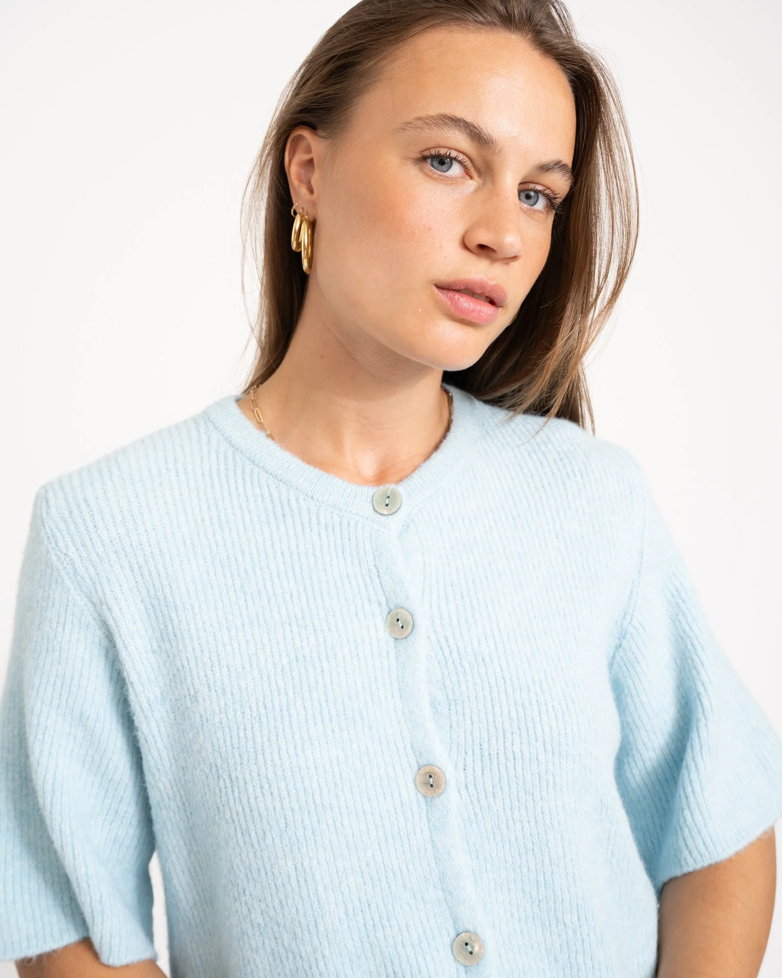 TILTIL Loen Knit Light Blue One Size - Image 5